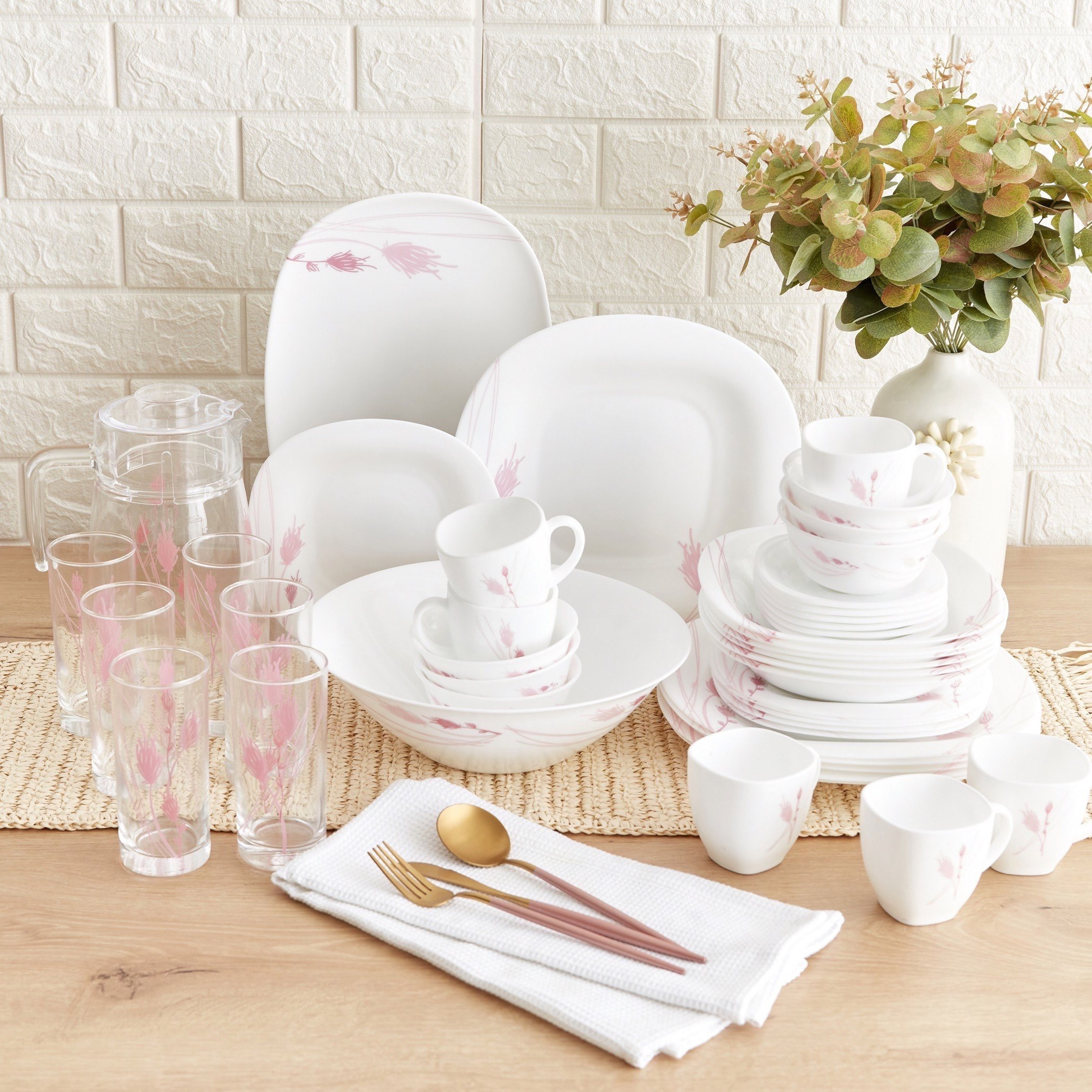 طقم عشاء أوبال وير من لومينارك نيو كارين ياميلا - 46 قطعة-hbxhomeware-hbxkitchen-image-1