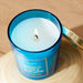 Claire Bamboo Leaf and Blue Lotus Glass Jar Candle - 220 gms-Candles-thumbnail-2