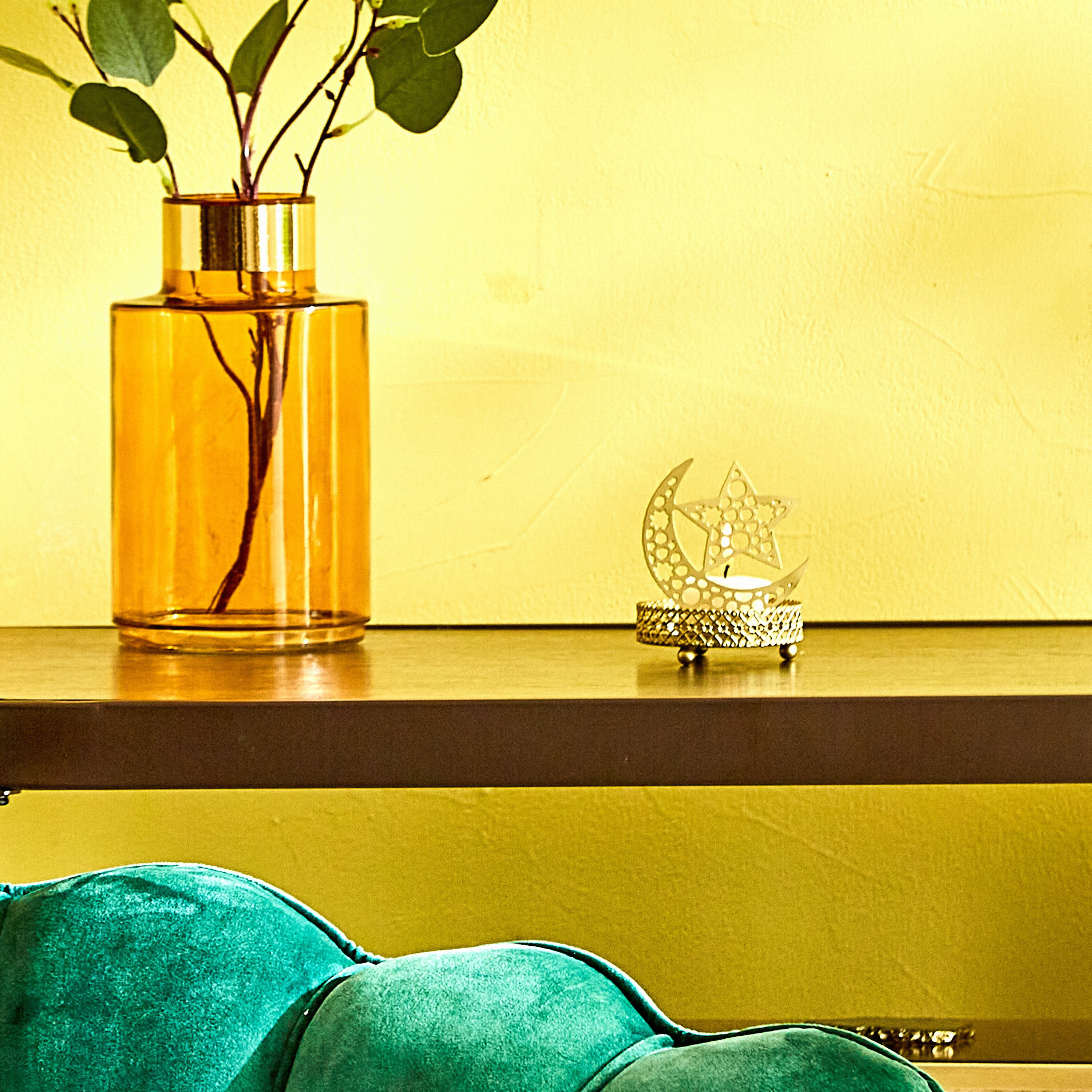 حامل شموع صغيرة معدني تشاند سيتارا من أمبريدج إسراء - 8x8x8 سم-hbxlivingroom-decorandaccessories-candleholders-image-1