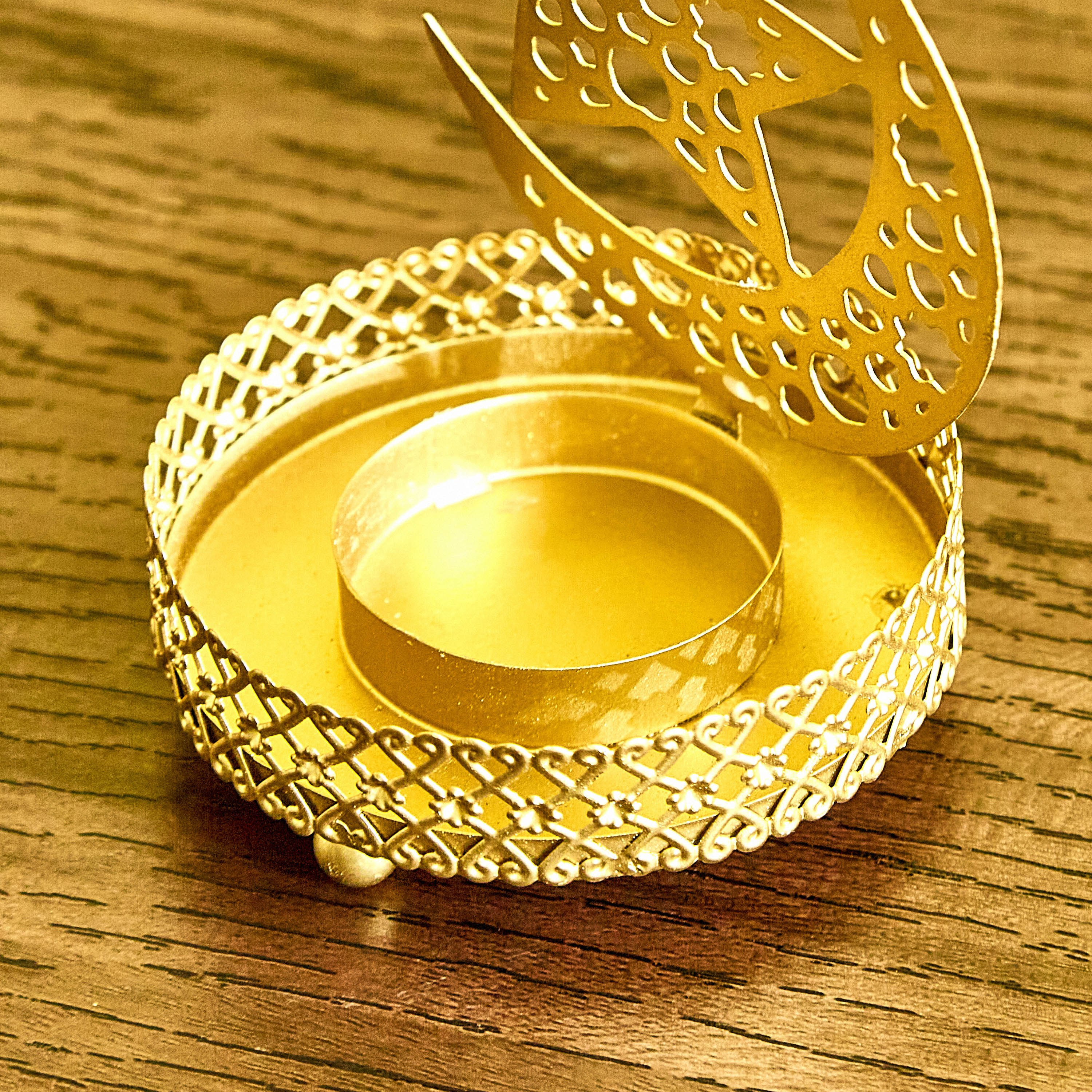 حامل شموع صغيرة معدني تشاند سيتارا من أمبريدج إسراء - 8x8x8 سم-hbxlivingroom-decorandaccessories-candleholders-image-4