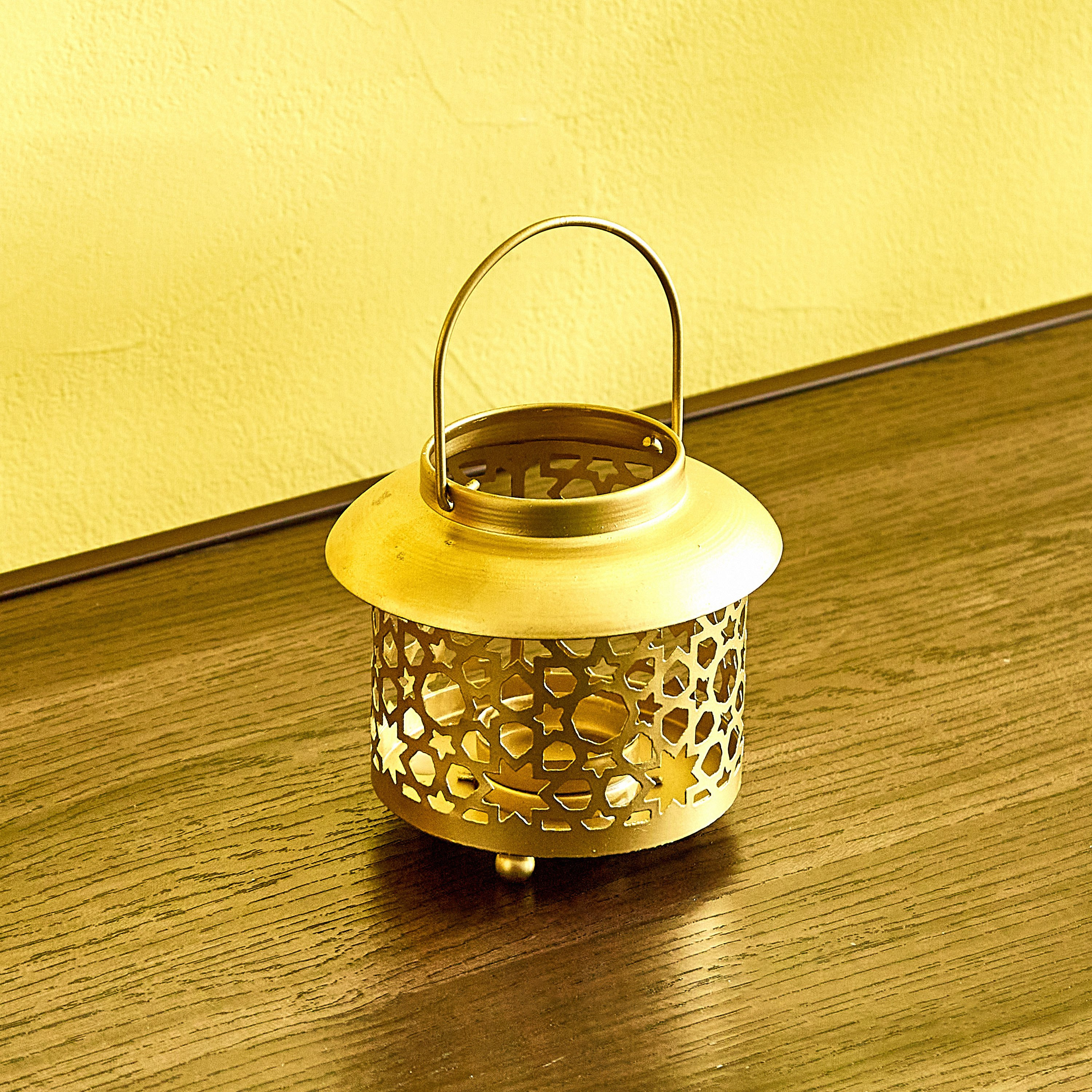 Ambridge Isra Metal Round Candleholder - 10.5x10.5x10 cm-hbxlivingroom-decorandaccessories-candleholders-image-2