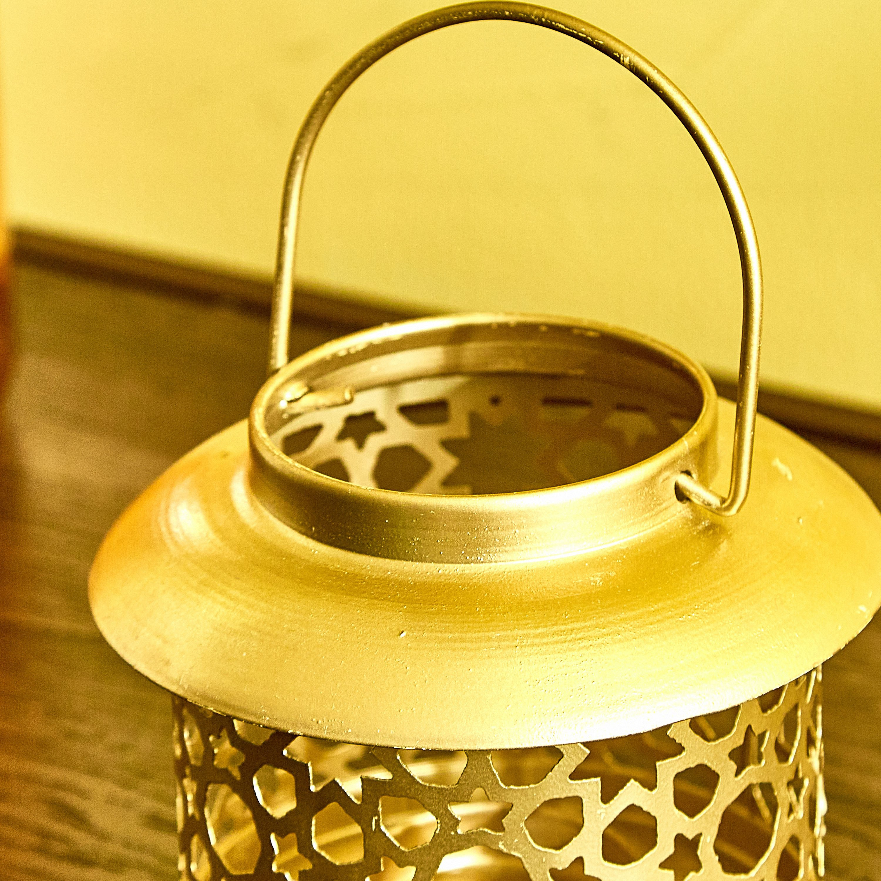 Ambridge Isra Metal Round Candleholder - 10.5x10.5x10 cm-hbxlivingroom-decorandaccessories-candleholders-image-3