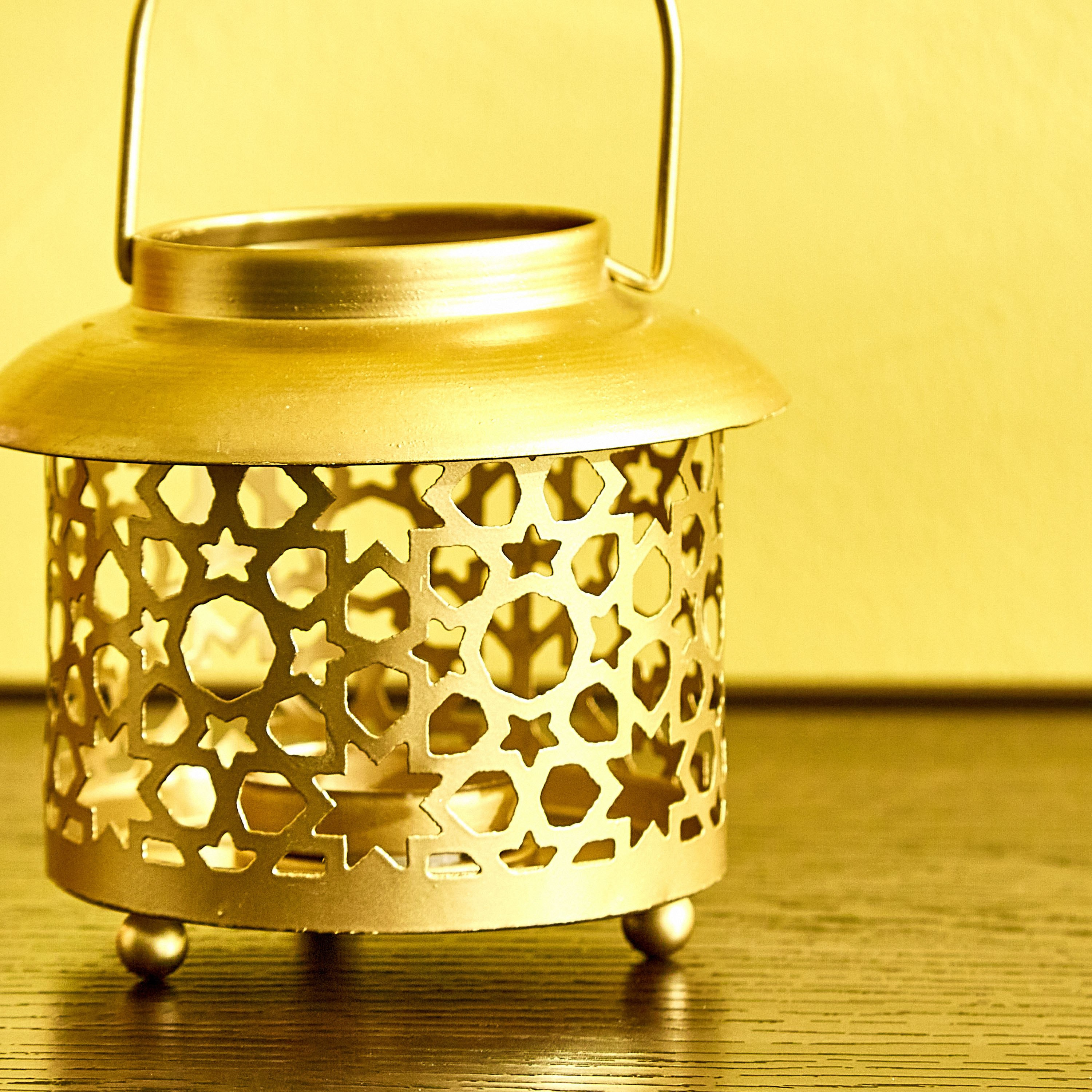 Ambridge Isra Metal Round Candleholder - 10.5x10.5x10 cm-hbxlivingroom-decorandaccessories-candleholders-image-4