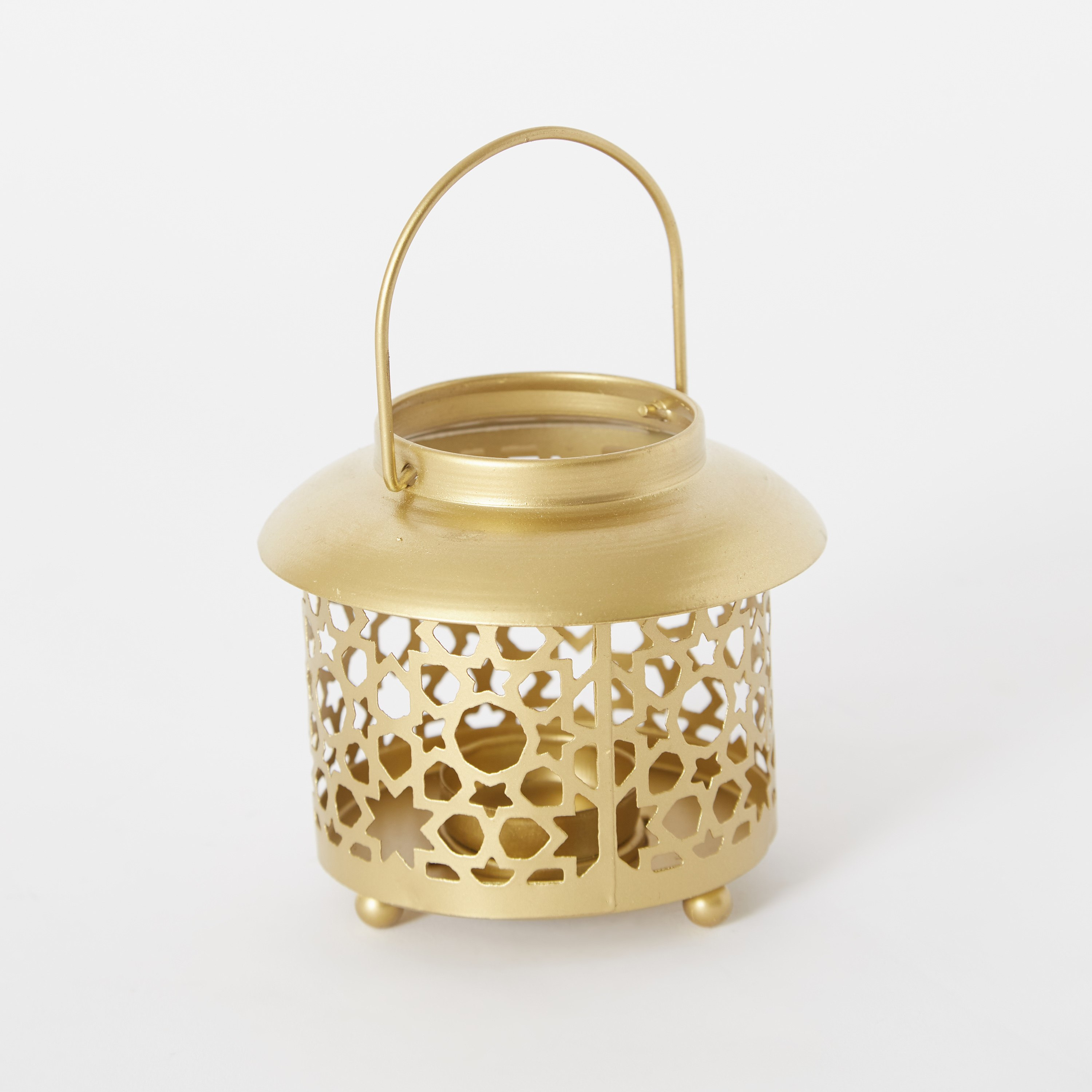 Ambridge Isra Metal Round Candleholder - 10.5x10.5x10 cm-hbxlivingroom-decorandaccessories-candleholders-image-7