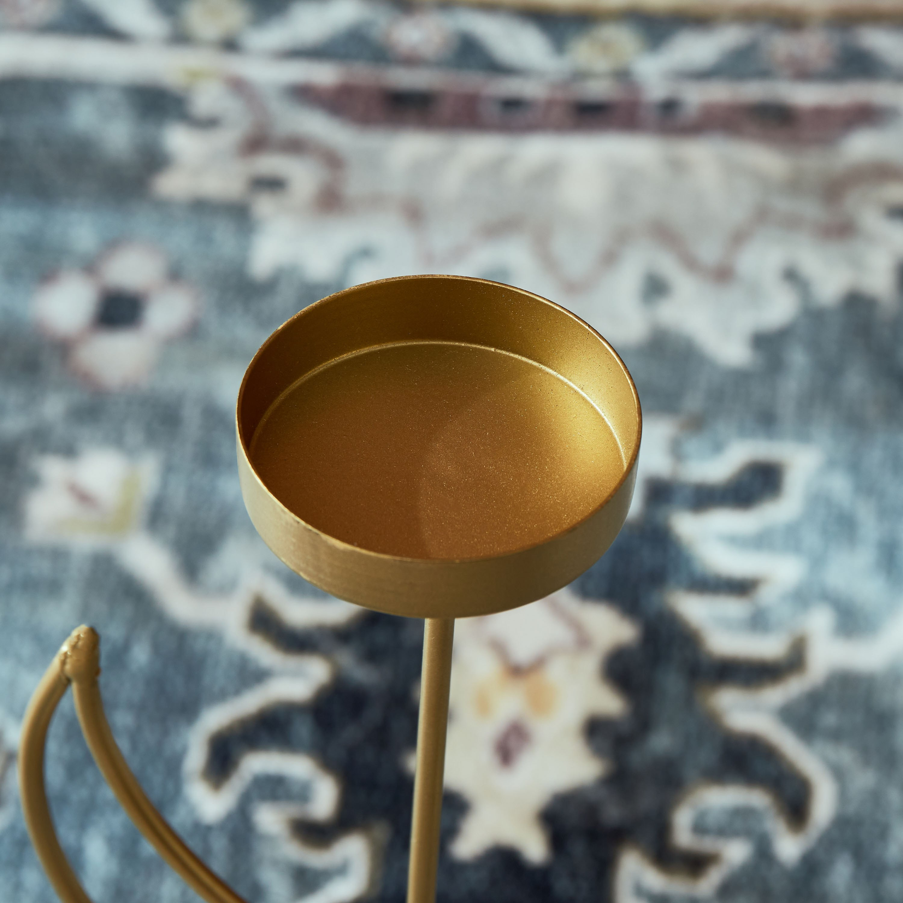 حامل شموع معدني من إسرا - 8x10x30 سم-hbxlivingroom-decorandaccessories-candleholders-image-3