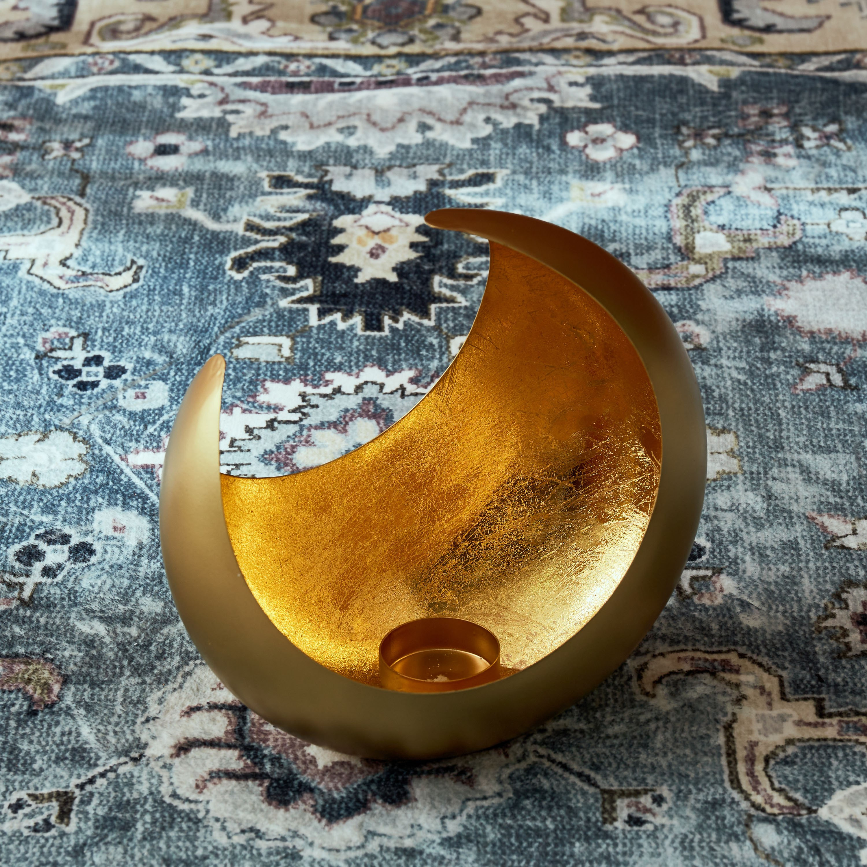 Isra Metal Chaand Votive - 20x20 cm-hbxlivingroom-decorandaccessories-candleholders-image-2