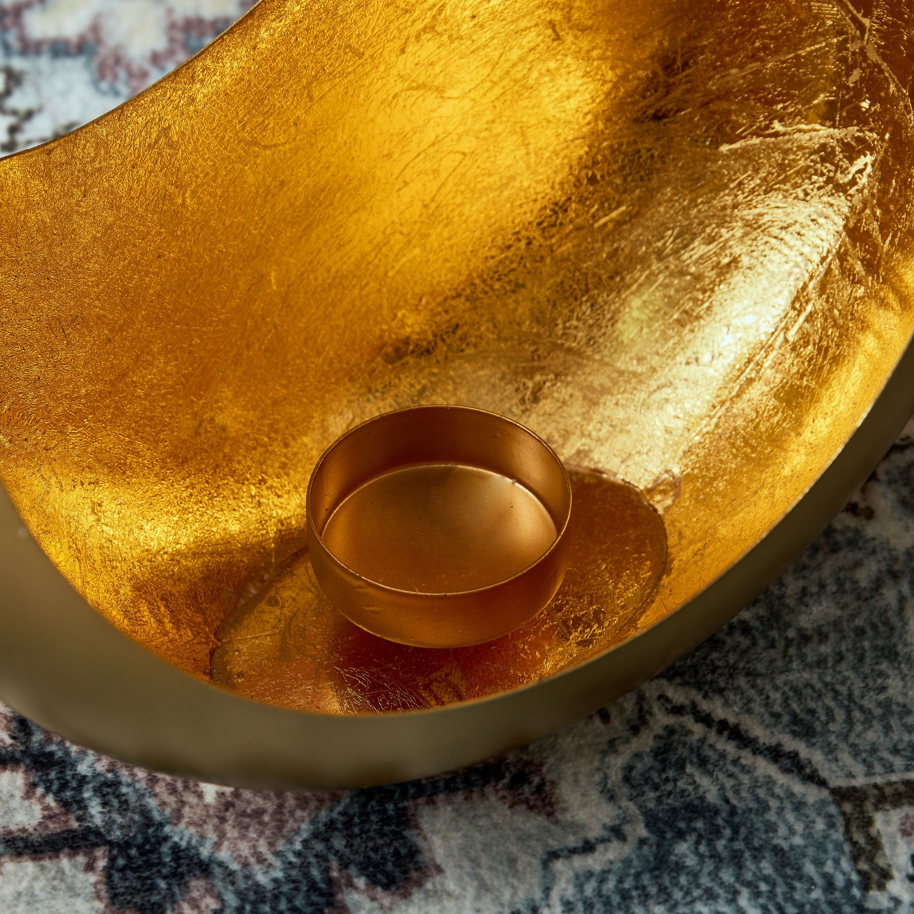 Isra Metal Chaand Votive - 20x20 cm-hbxlivingroom-decorandaccessories-candleholders-image-3