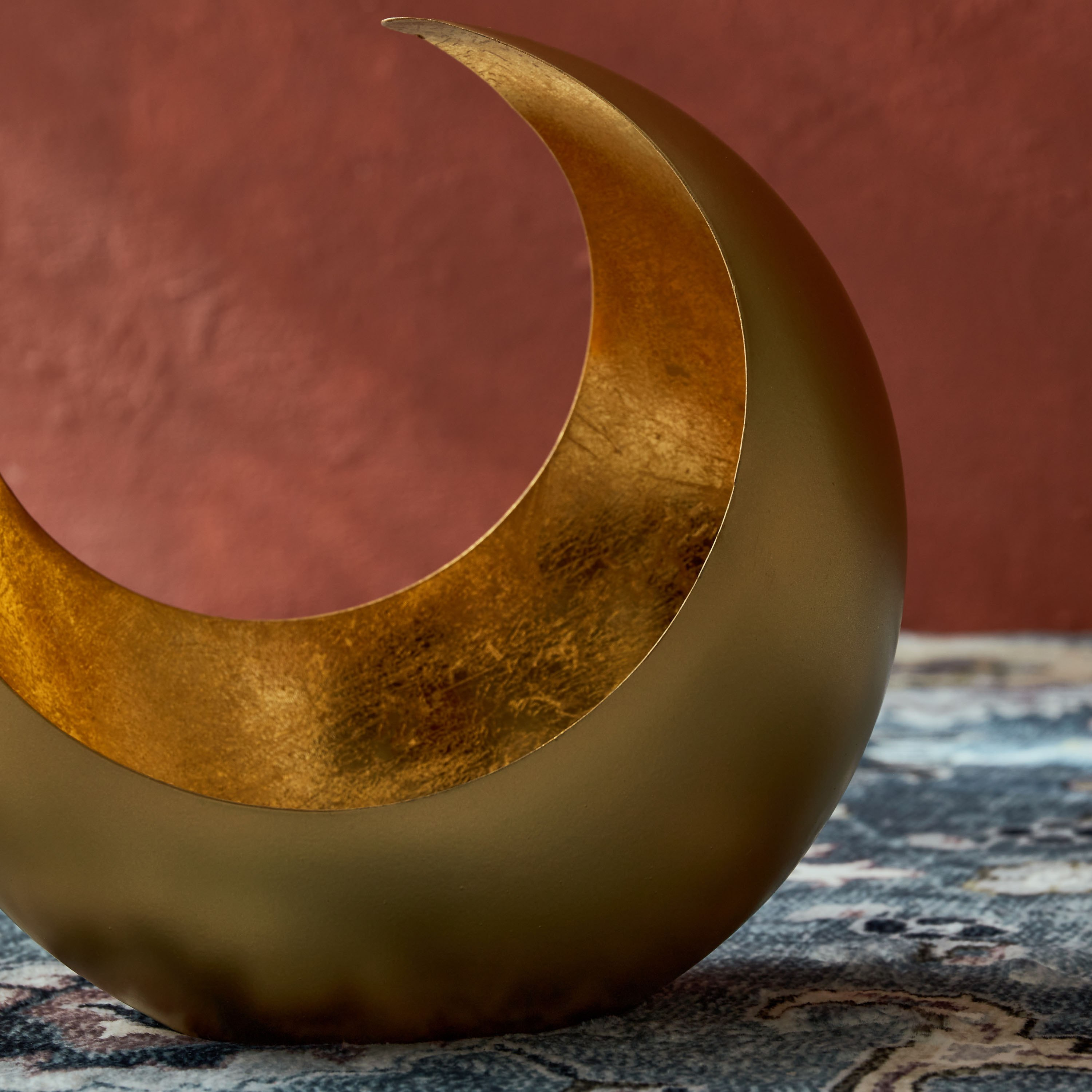 Isra Metal Chaand Votive - 20x20 cm-hbxlivingroom-decorandaccessories-candleholders-image-4
