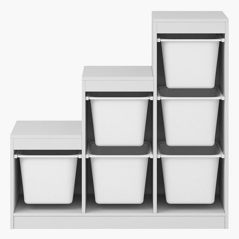 Vanilla Storage Unit with 6 Drawers-Boxes and Baskets-image-2