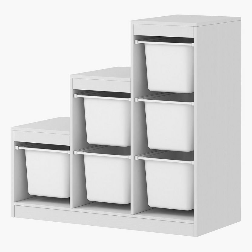 Vanilla Storage Unit with 6 Drawers-Boxes & Baskets-image-3