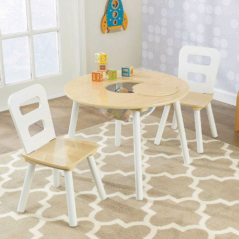 Vanilla 2-Seater Kids Table Set-Desks-image-0