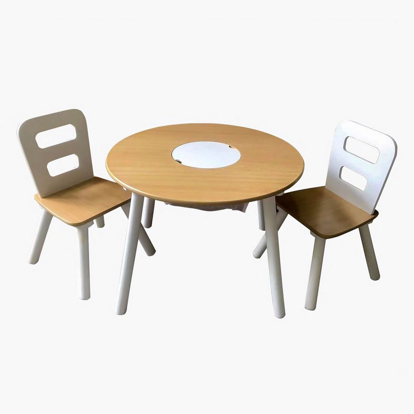 Vanilla 2-Seater Kids Table Set-Desks-image-1