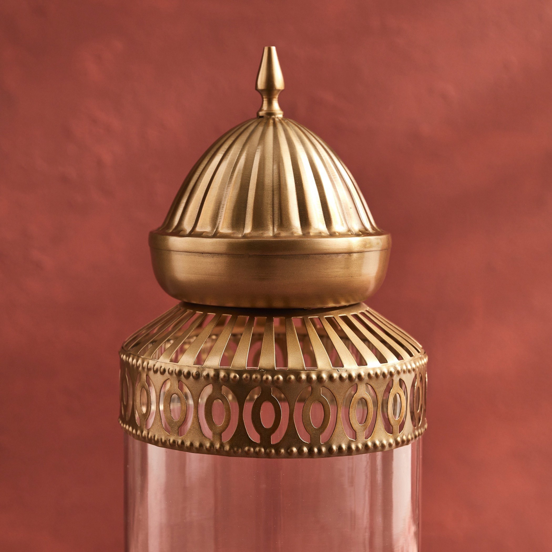 Madiha Metal Cutwork Traditional Cylindrical Lantern - 20x20x51 cm-PROMO_HB_AE_B1G1_250925-image-4