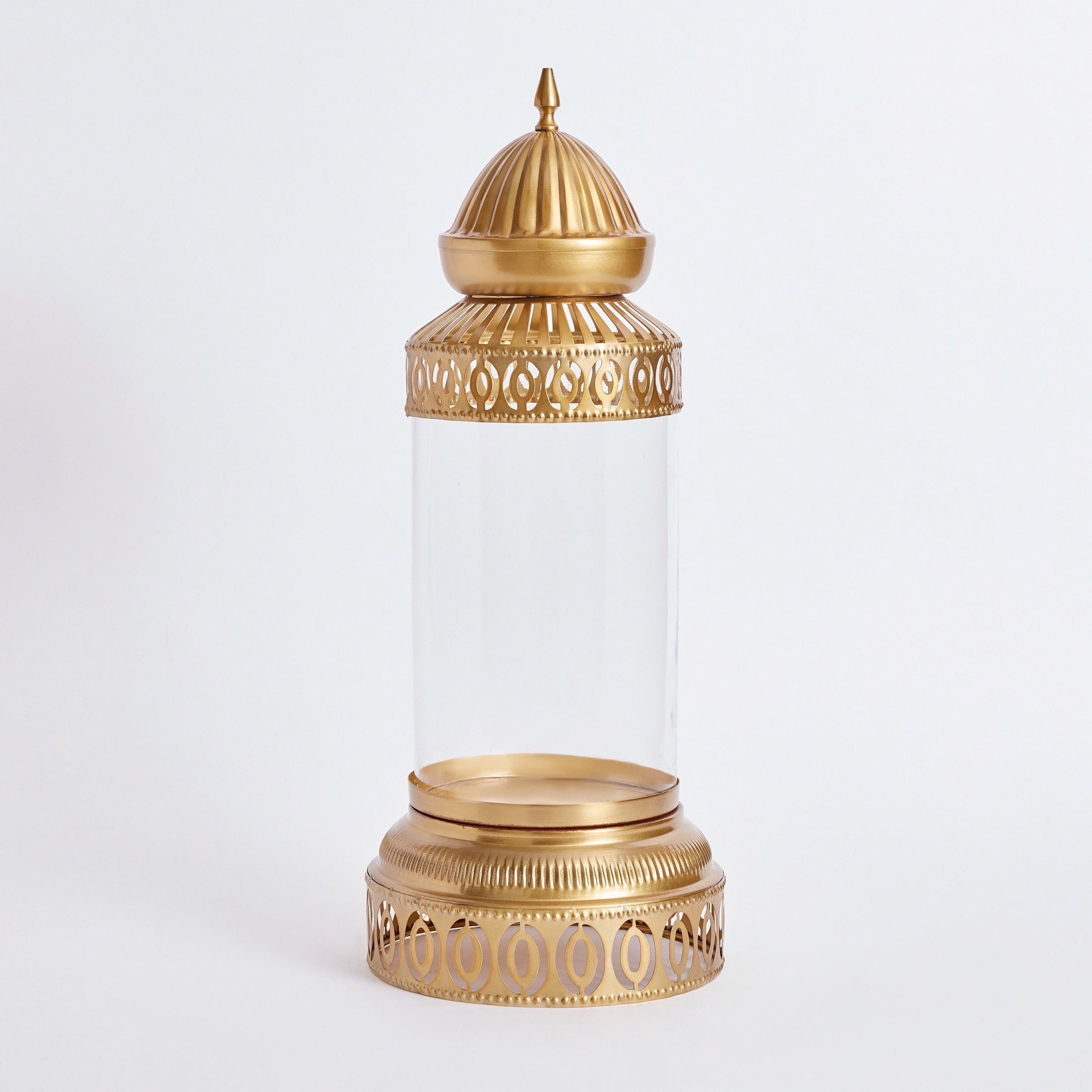 Madiha Metal Cutwork Traditional Cylindrical Lantern - 20x20x51 cm-PROMO_HB_AE_B1G1_250925-image-8