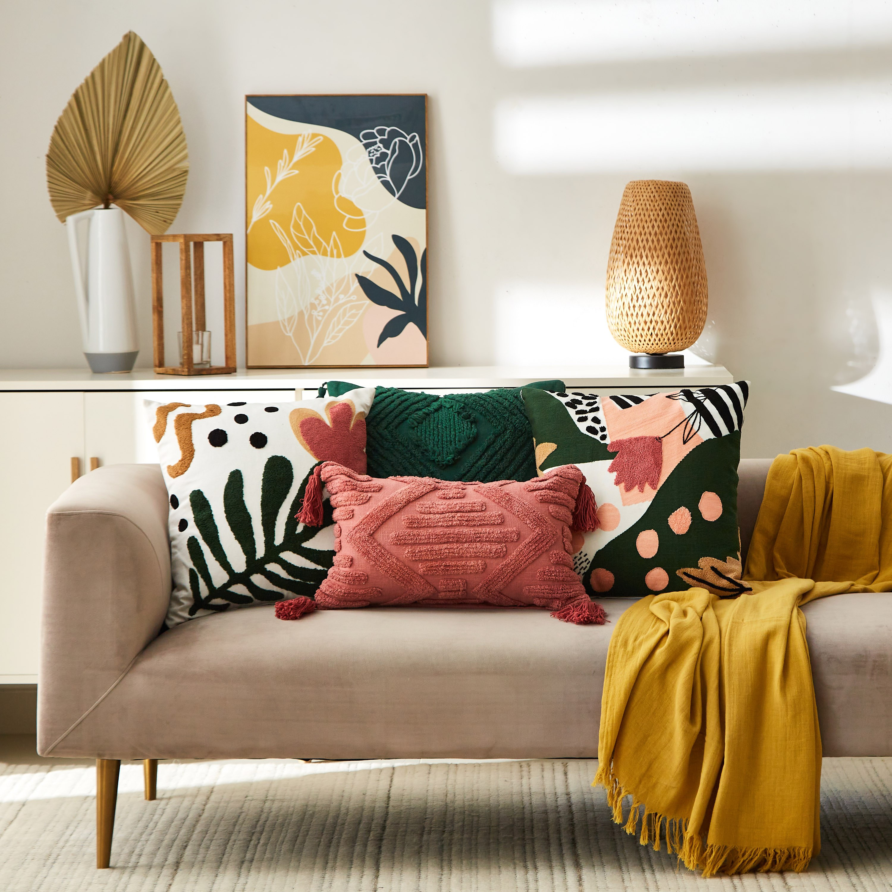غطاء وسادة بول من بوهو - 45x45 سم-hbxhomeware-cushionsandcovers-cushioncovers-image-4