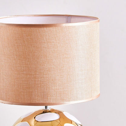 Allure Ceramic Table Lamp with Football Design Base - 25x25x42 cms