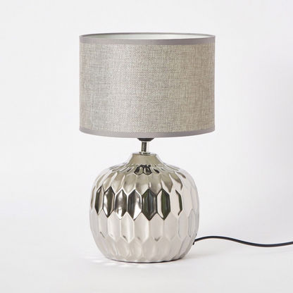 Allure Ceramic Table Lamp with Textured Base - 25x25x40 cms