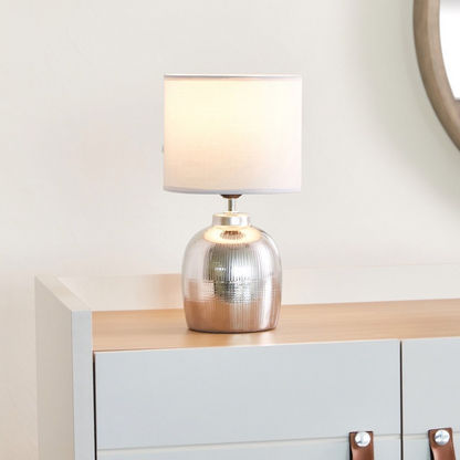 Allure Ceramic Table Lamp with Shade - 19x19x33 cms