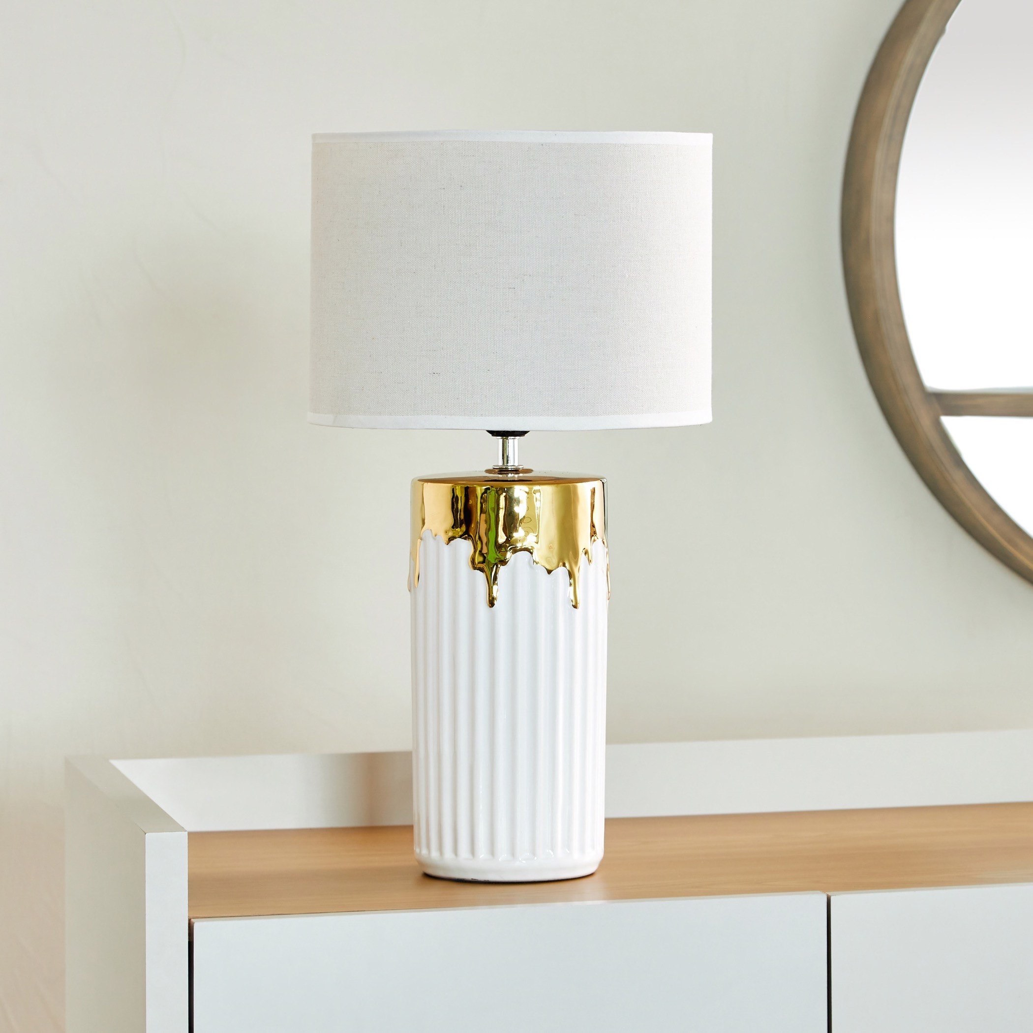 مصباح طاولة سيراميك من ألور - 25x25x49 سم-hbxlivingroom-lighting-tablelamps-image-1