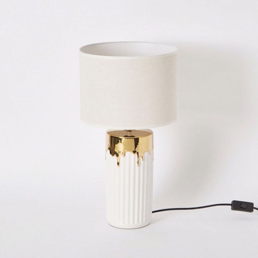Allure Ceramic Table Lamp - 25x25x49 cm-Table Lamps-image-5