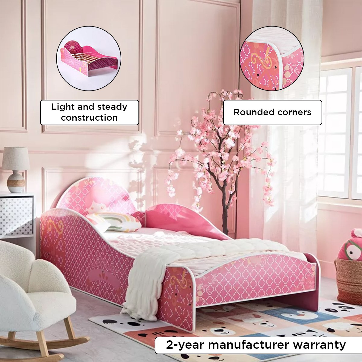 سرير فردي بتصميم عربة - برنسيس كاسينا من موڤو- 90x190 سم-hbxfurniture-bedsandbedsets-beds-single-image-6