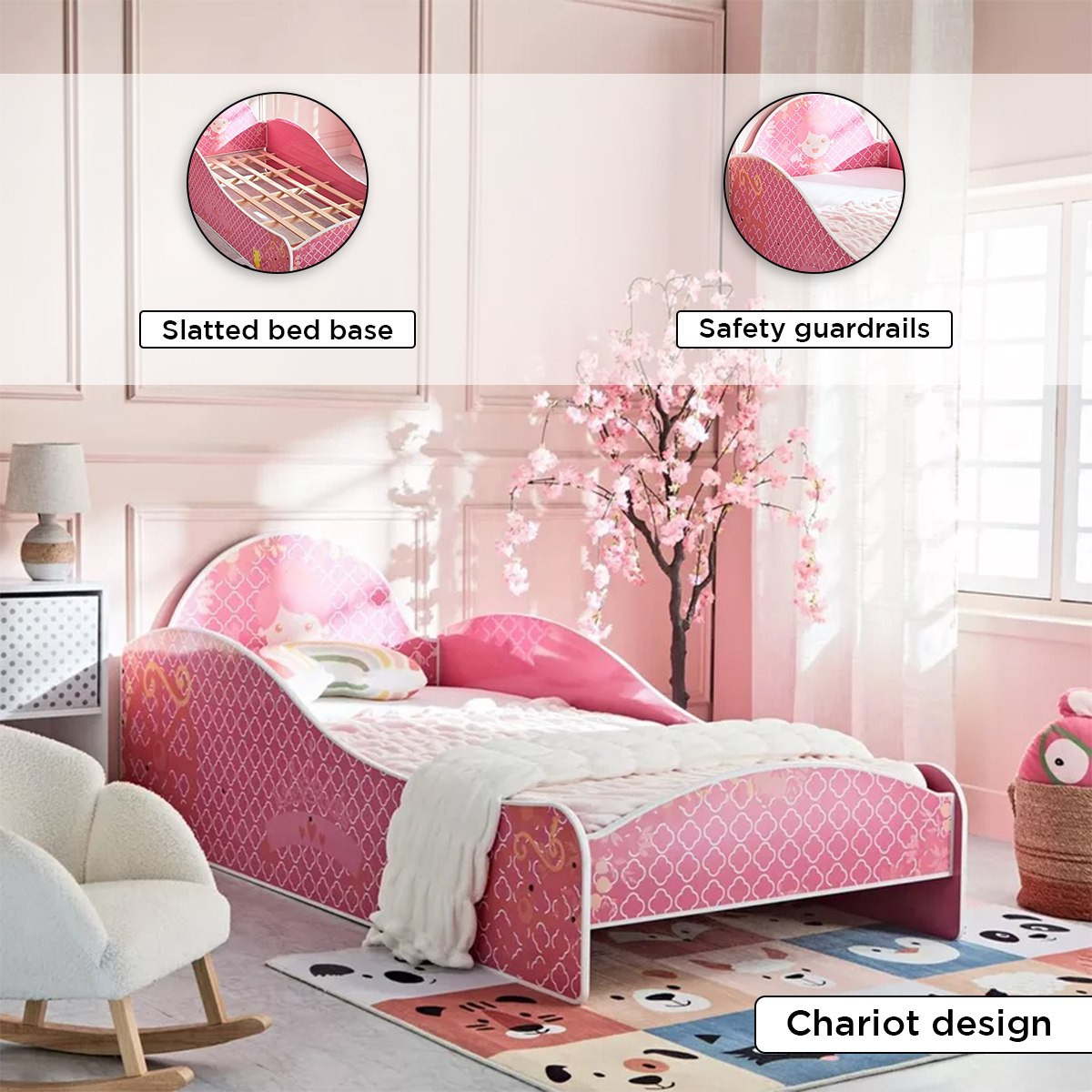 سرير فردي بتصميم عربة - برنسيس كاسينا من موڤو- 90x190 سم-hbxfurniture-bedsandbedsets-beds-single-image-4