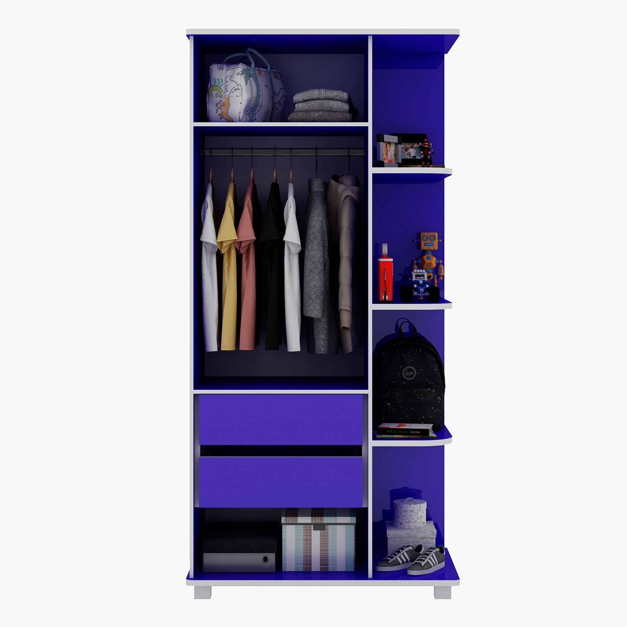 خزانة ملابس ببابين ورف - رالي من موڤو-hbxfurniture-wardrobes-image-4