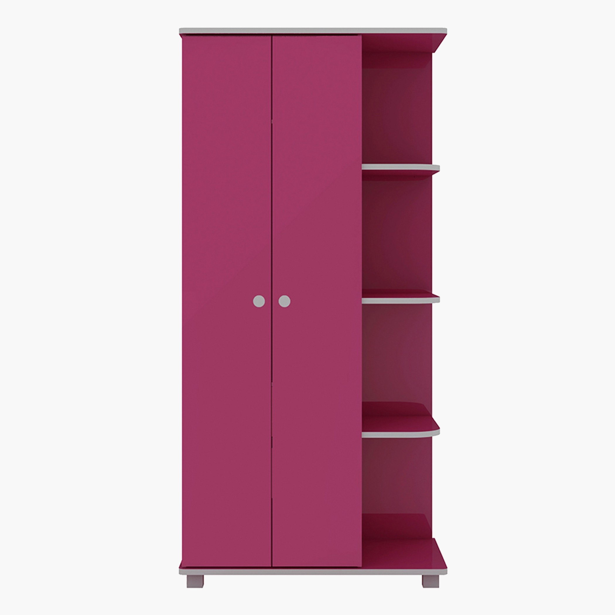 Movo Princess Cassina 2-Door Wardrobe with Shelf-hbxfurniture-wardrobes-image-2