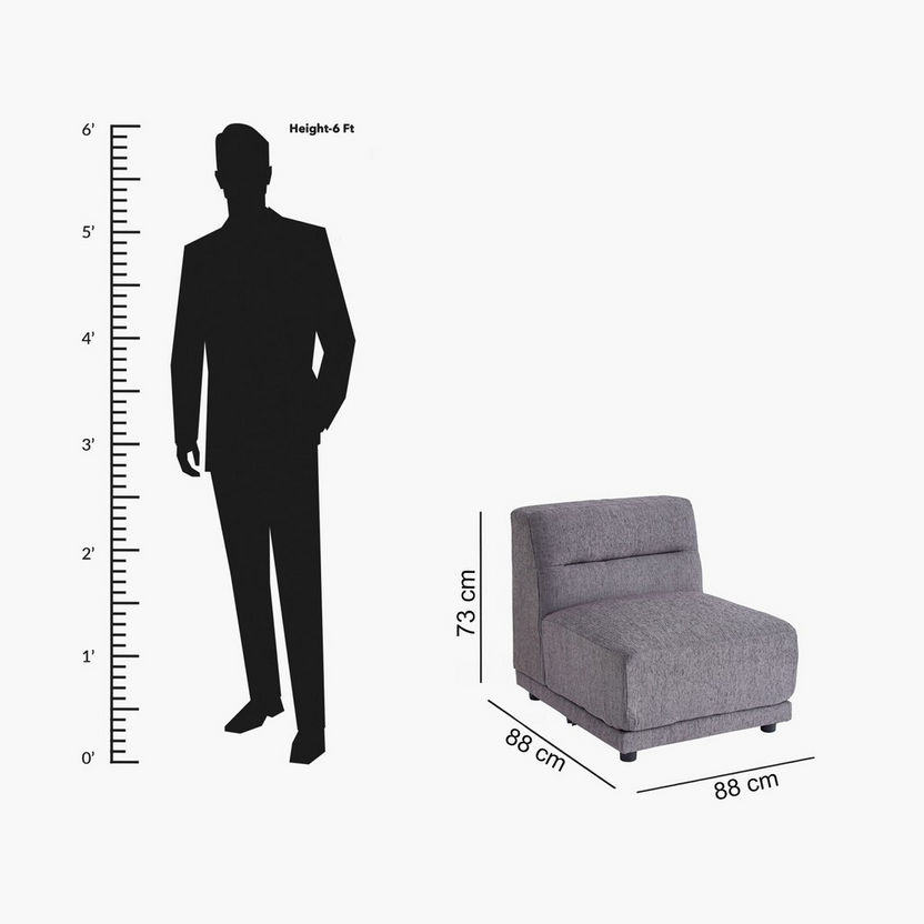 Cementino Armless Chair-Modular Sofas-image-13