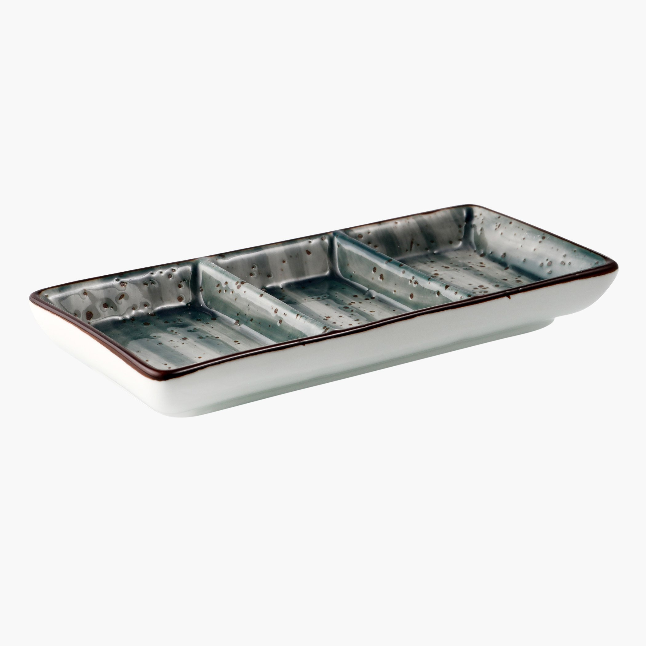 صحن بورسلين مستطيلي بـ3 أقسام من سبكتروم - 18 سم-hbxdecorandfurnishings-tabletop-serveware-image-1