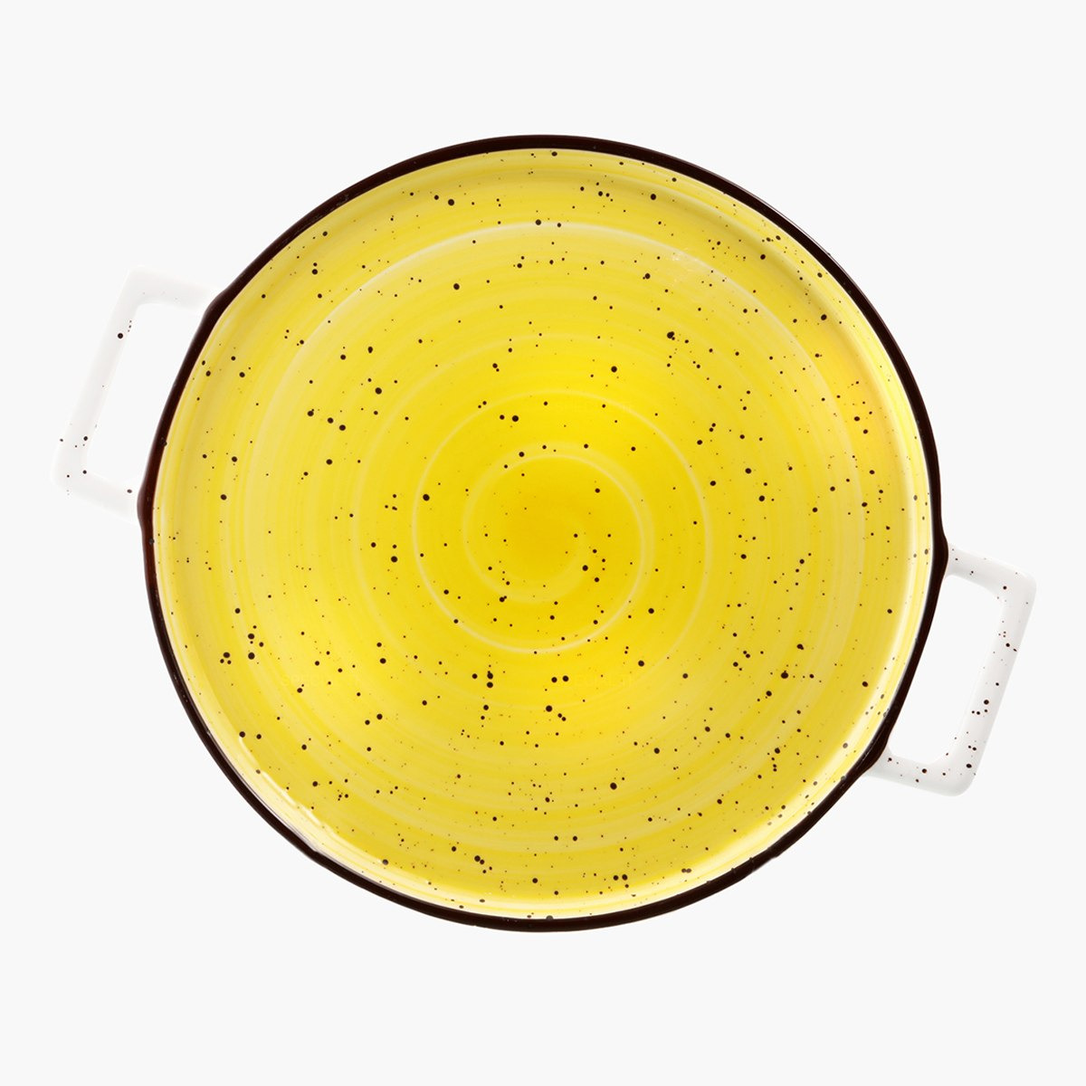 صحن بورسلين دائري بمقبض من سبيكتروم - 33x25 سم-hbxhomeware-hbxkitchen-image-1