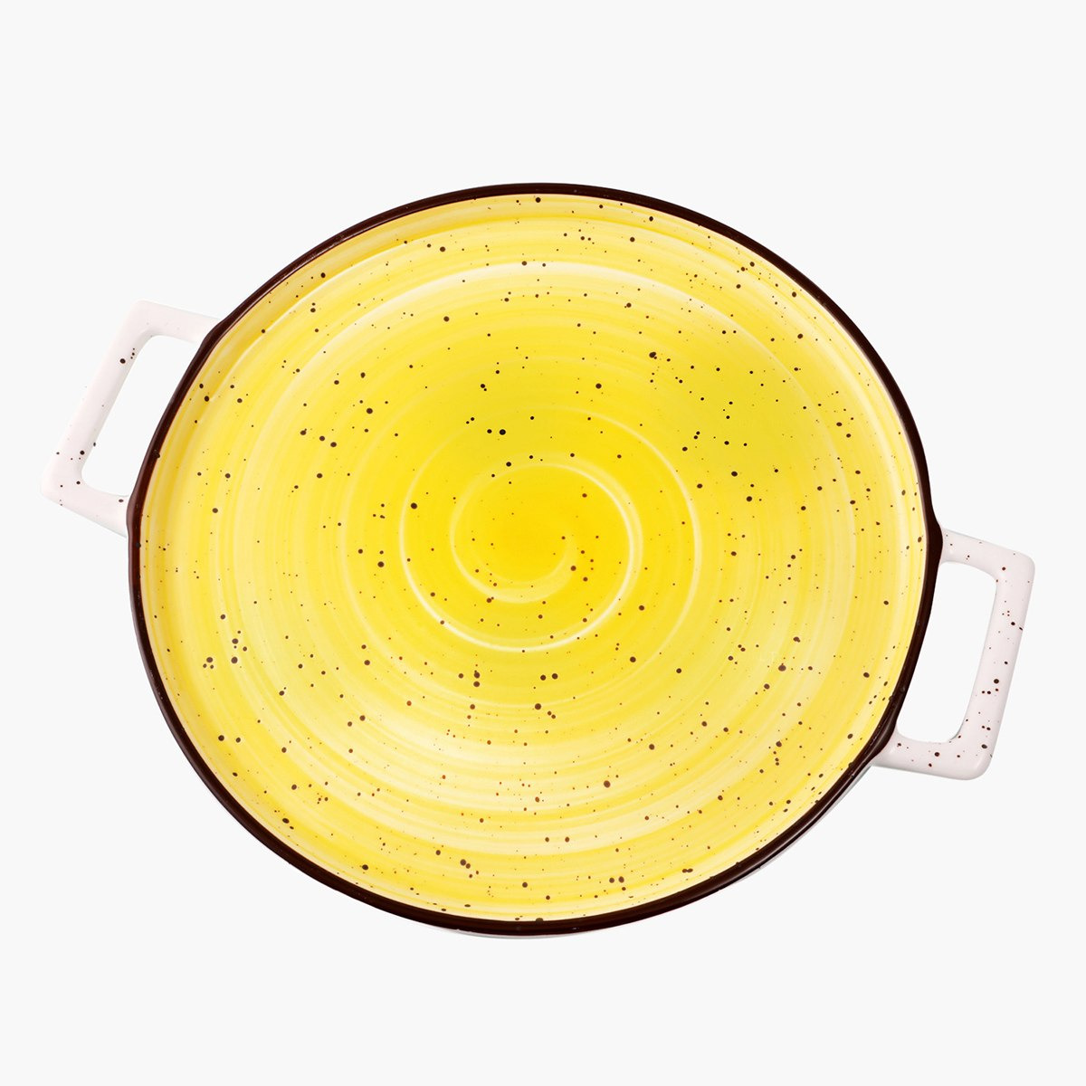 صحن بورسلين دائري بمقبض من سبيكتروم - 33x25 سم-hbxhomeware-hbxkitchen-image-2