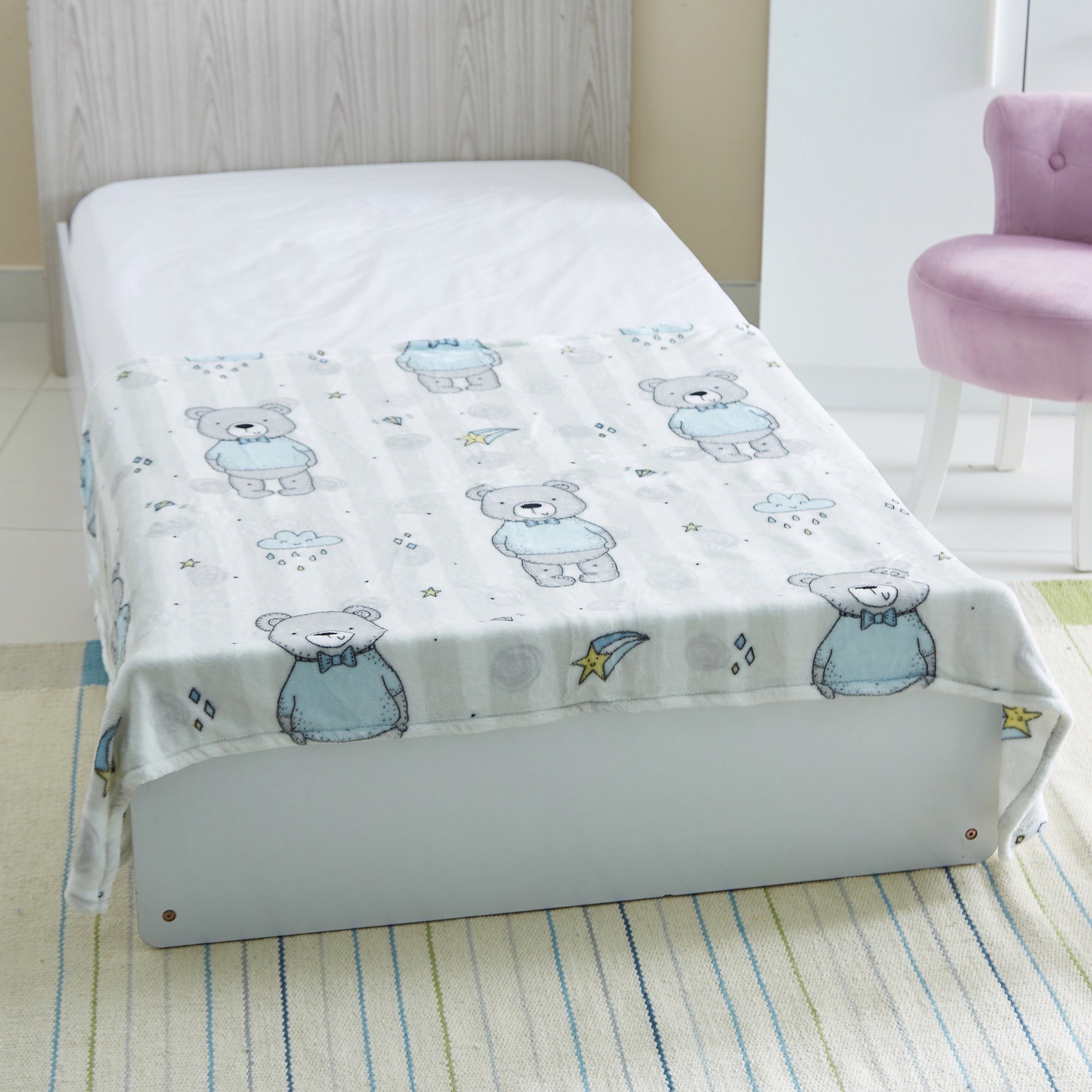 بطانية فردية بطبعات من سكويجل - 150 × 105 سم-hbxhomeware-hbxkidsandyouth-image-2