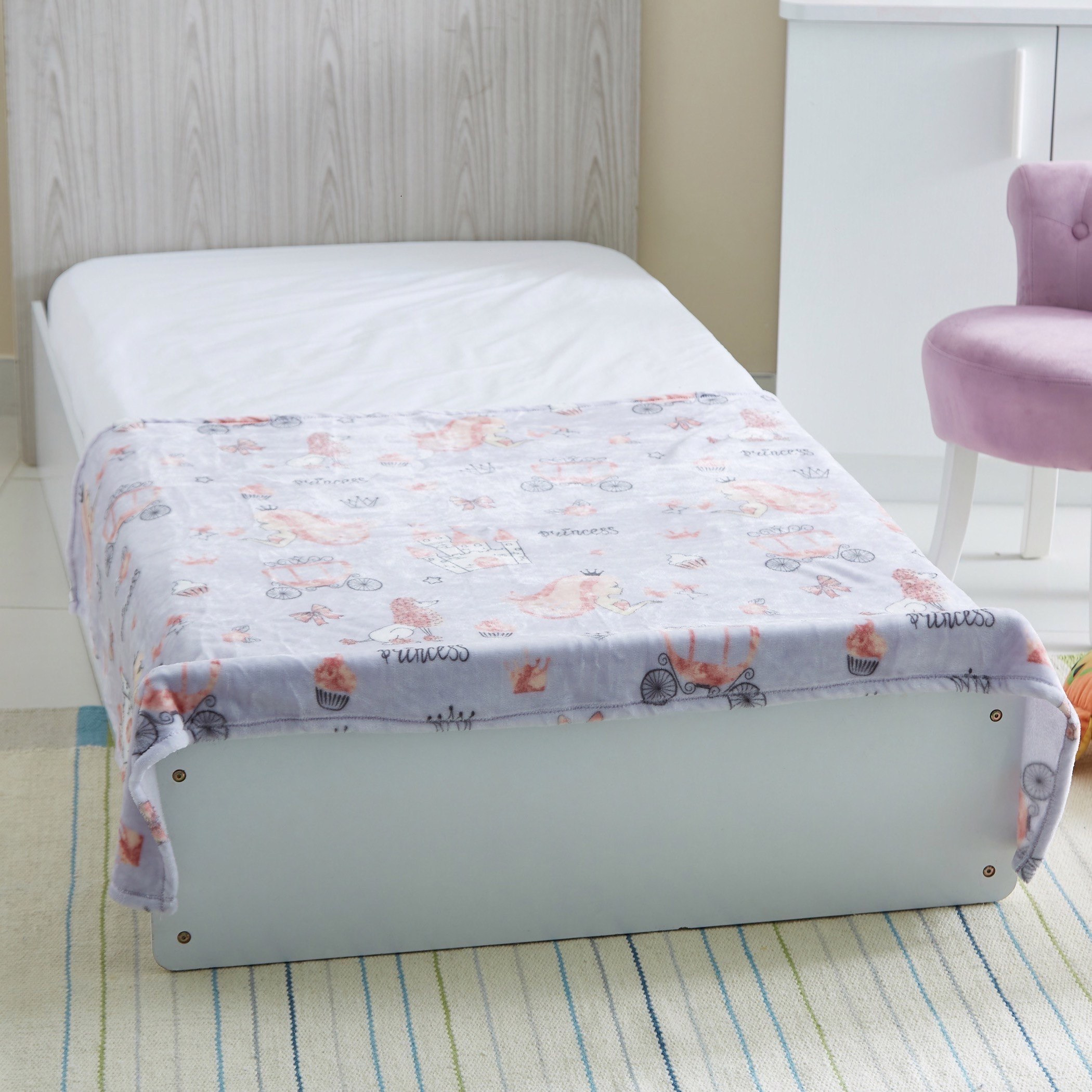 بطانية فردية بطبعات أميرات من سكويجل - 150x105 سم-hbxhomeware-hbxkidsandyouth-image-2