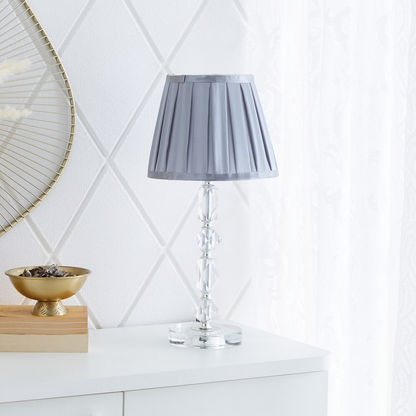 Novelty Table Lamp with Crystal Base - 23x23x48 cms