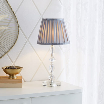 Novelty Table Lamp with Crystal Base - 23x23x48 cms