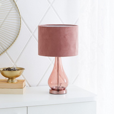 Novelty Table Lamp with Glass Base - 22x22x38 cm
