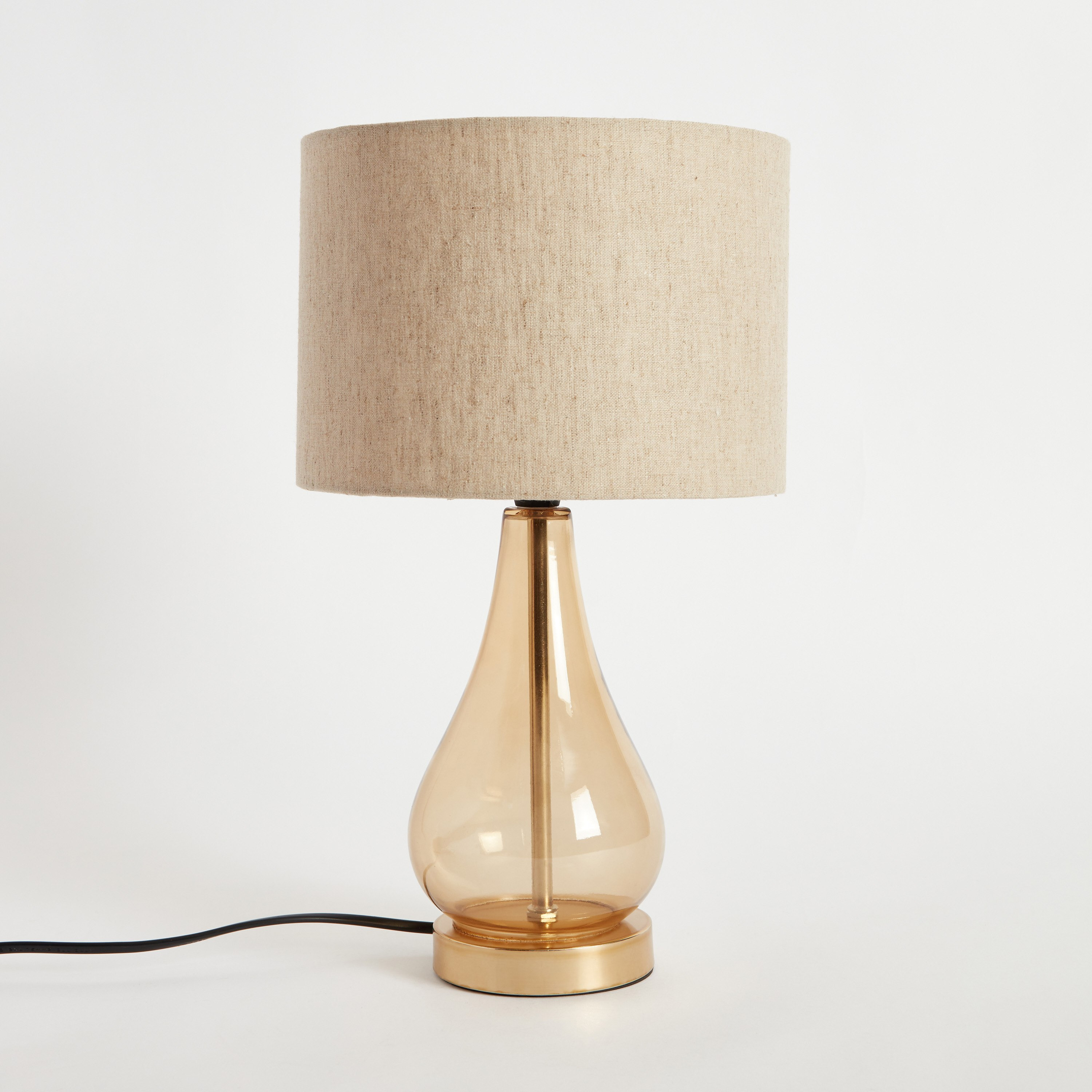 مصباح طاولة بقاعدة زجاج من نوفيلتي - 22x22x38 سم-hbxlivingroom-lighting-tablelamps-image-6