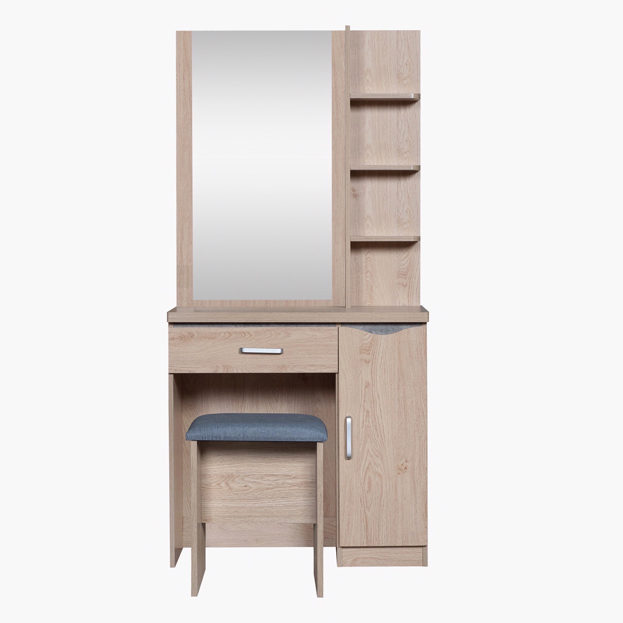 طاولة تزيين بمرآة ومقعد - فيجي من موڤو -hbxfurniture-kidsroom-kidsdressersandmirrors-image-2