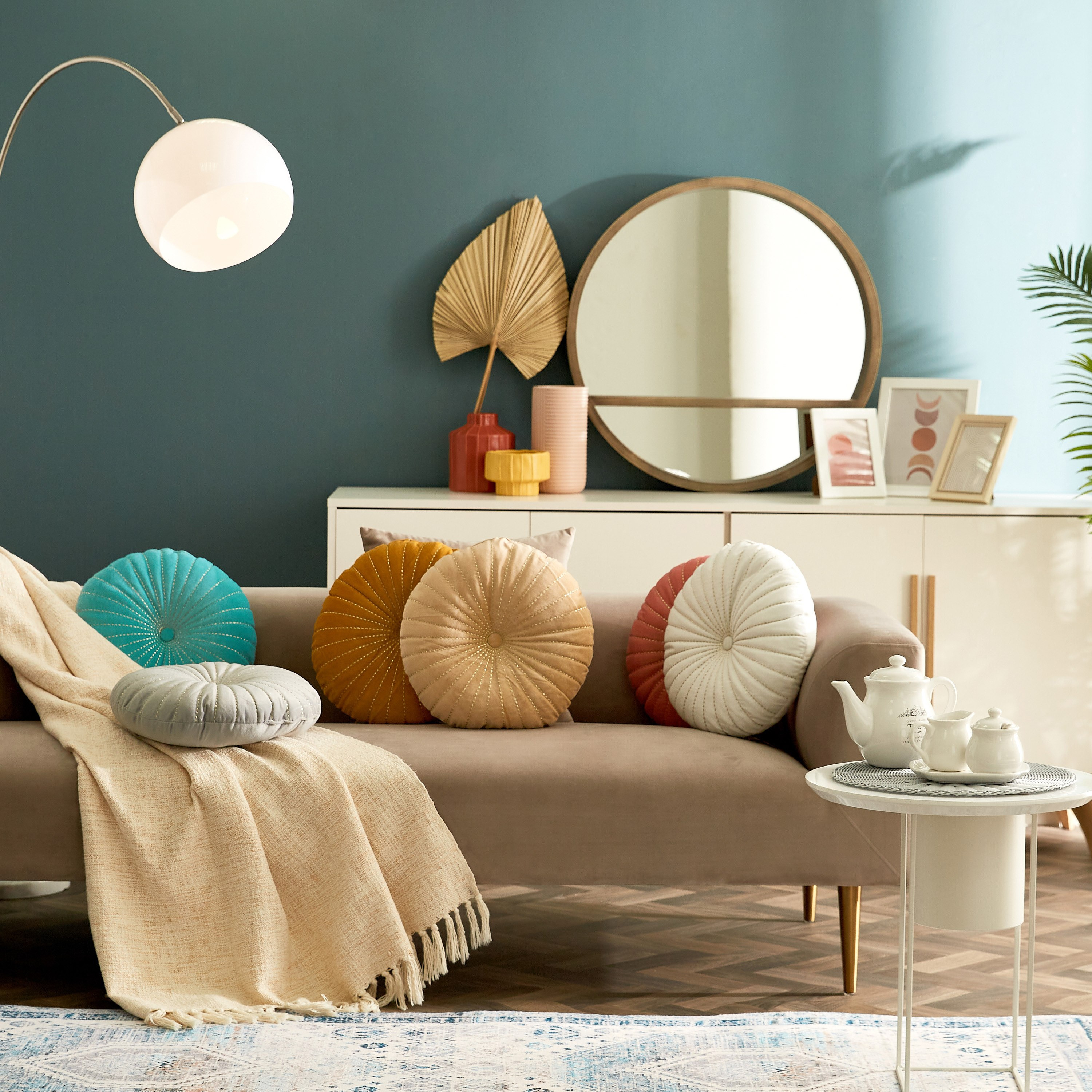 Serene Embroidered Velvet Round Filled Cushion - 40 cm-hbxlivingroom-furnishings-cushionsandcovers-filledcushions-image-4