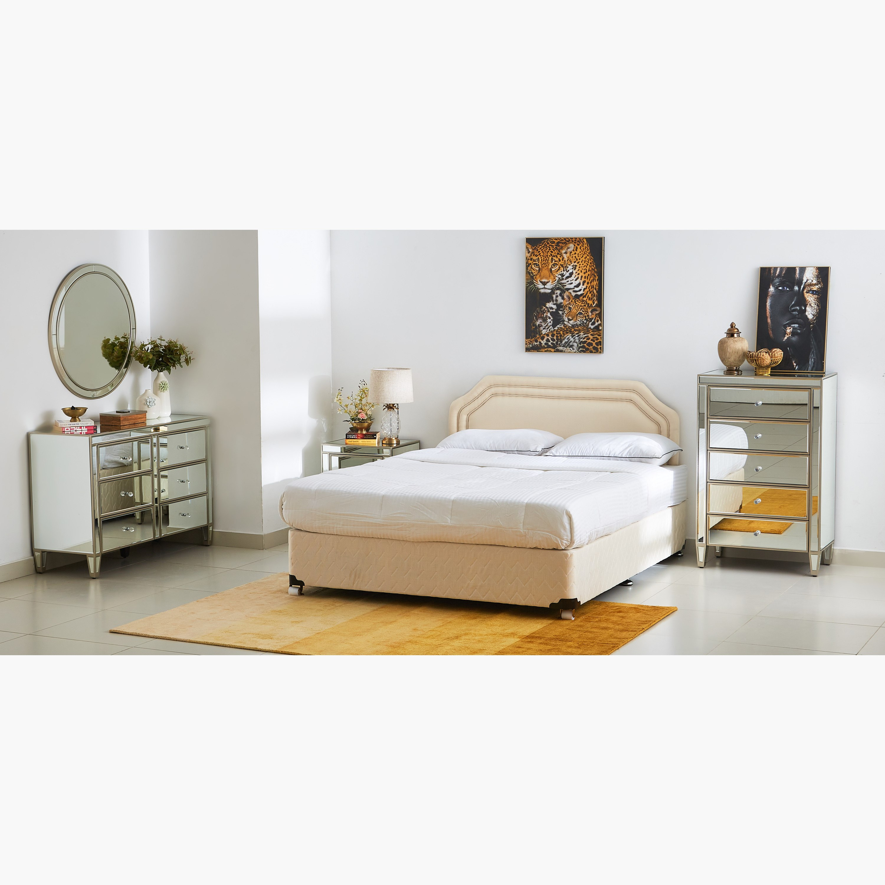 Divan bed deals with headboard