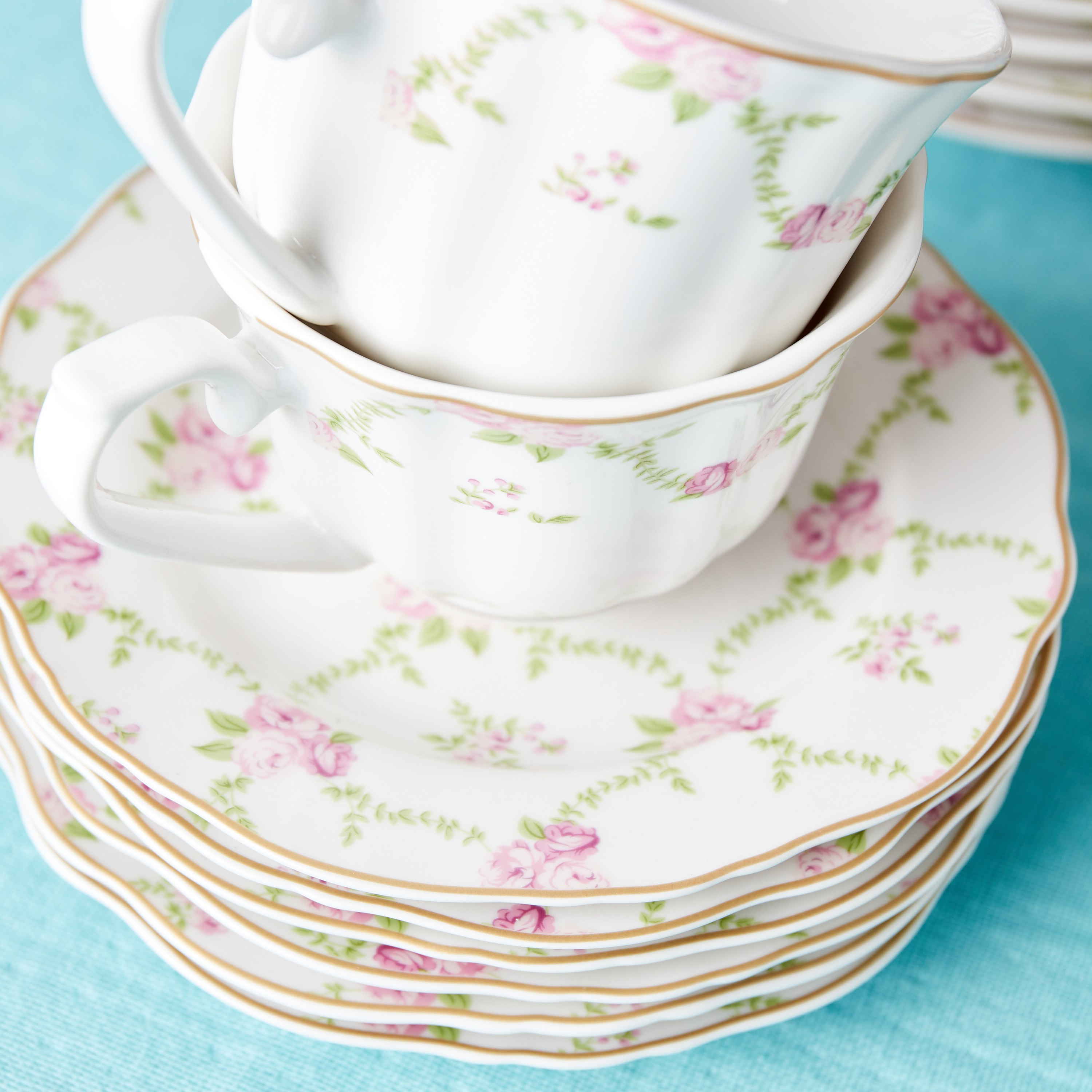 طقم عشاء بورسلان من فلوريت سيلفي - 32 قطعة-hbxhomeware-hbxkitchen-image-4