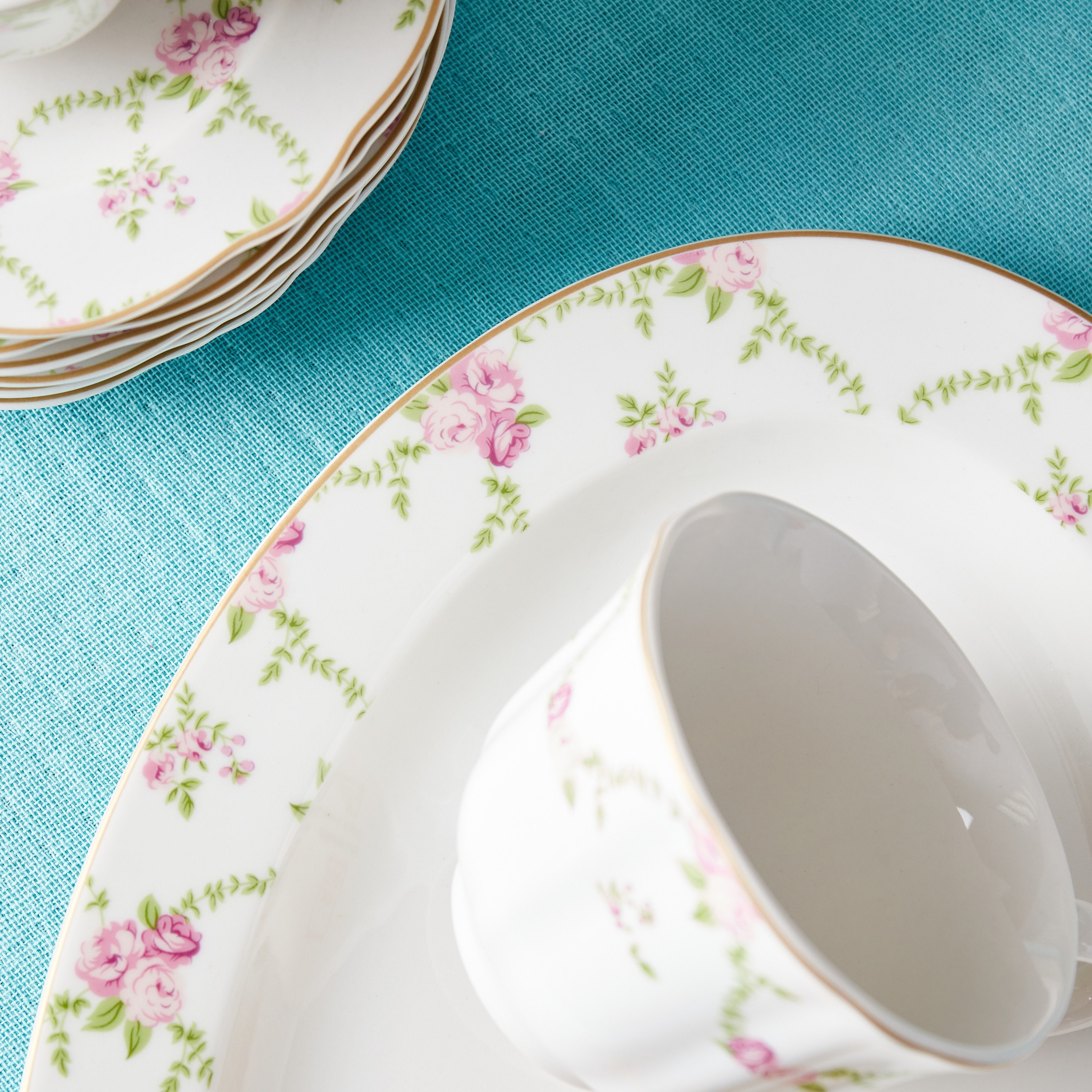 طقم عشاء بورسلان من فلوريت سيلفي - 32 قطعة-hbxhomeware-hbxkitchen-image-6