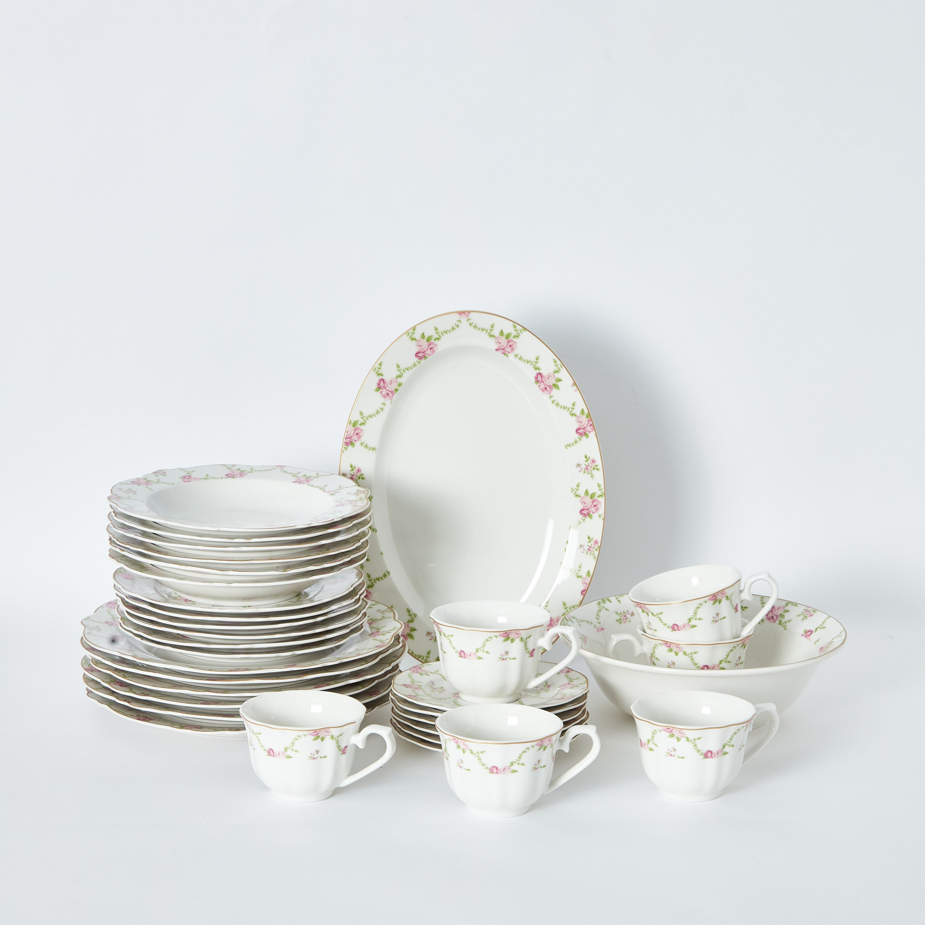 طقم عشاء بورسلان من فلوريت سيلفي - 32 قطعة-hbxhomeware-hbxkitchen-image-8