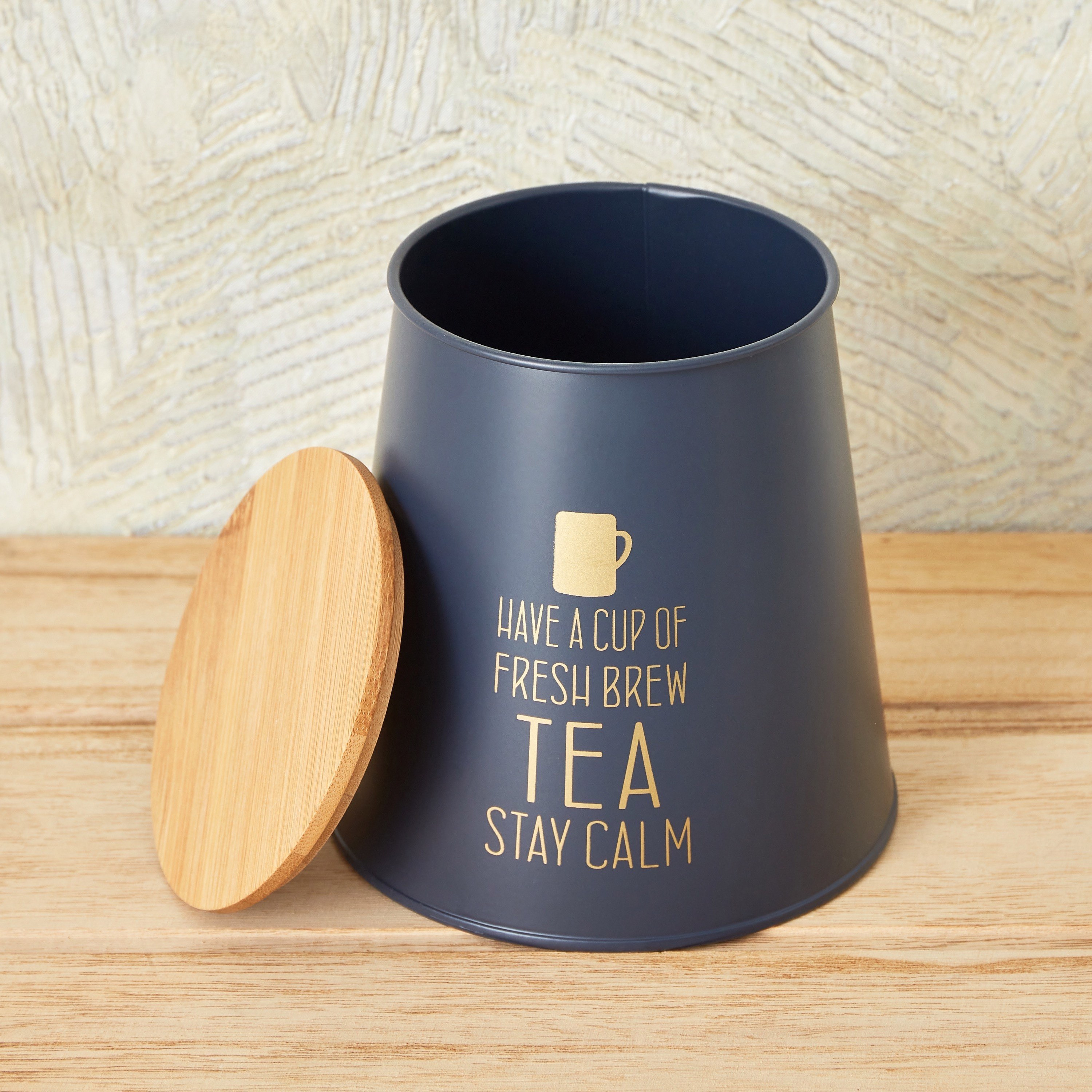 علبة شاي بشكل مخروطي وغطاء خيزران من كويزين آرت-hbxhomeware-hbxkitchen-image-2