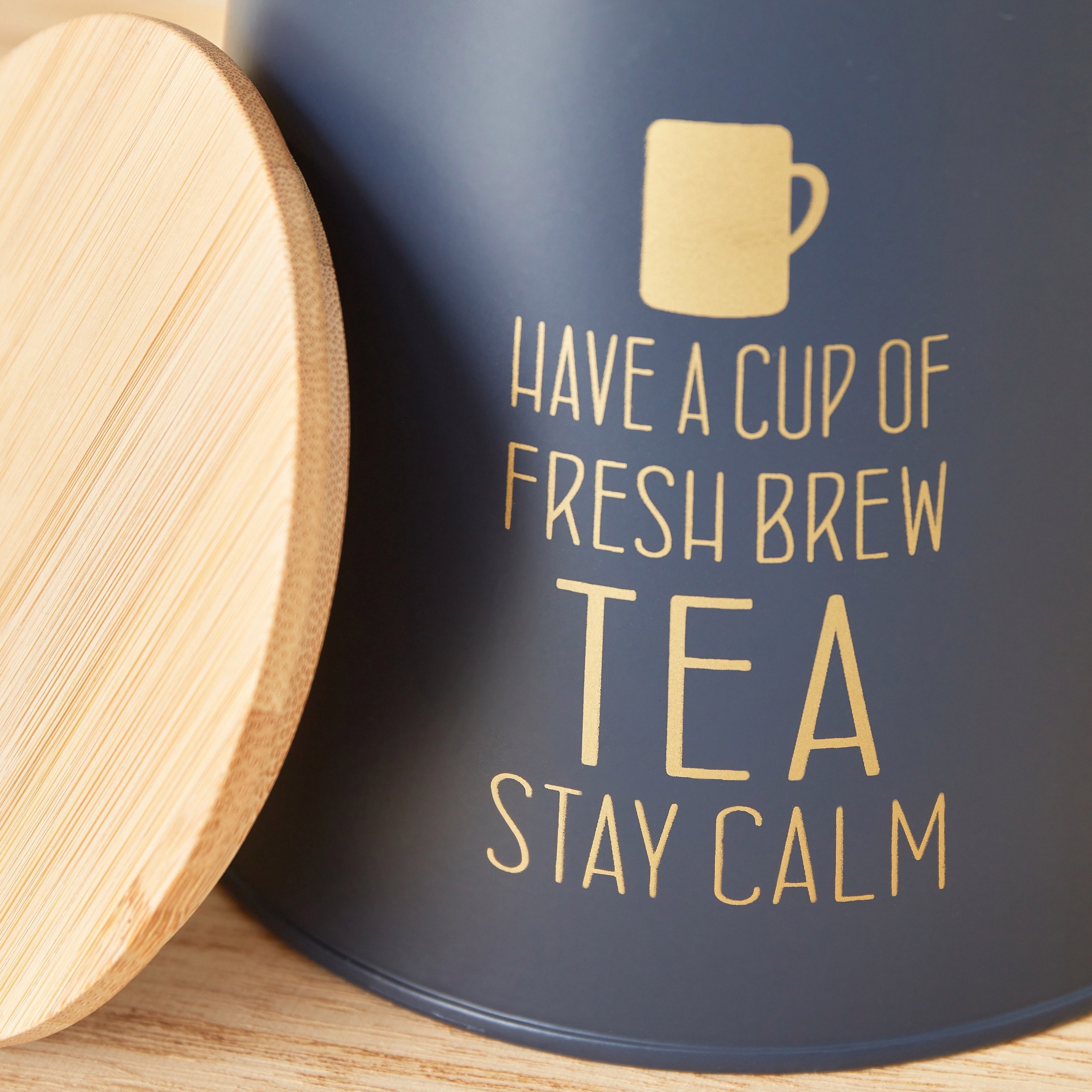 علبة شاي بشكل مخروطي وغطاء خيزران من كويزين آرت-hbxhomeware-hbxkitchen-image-3