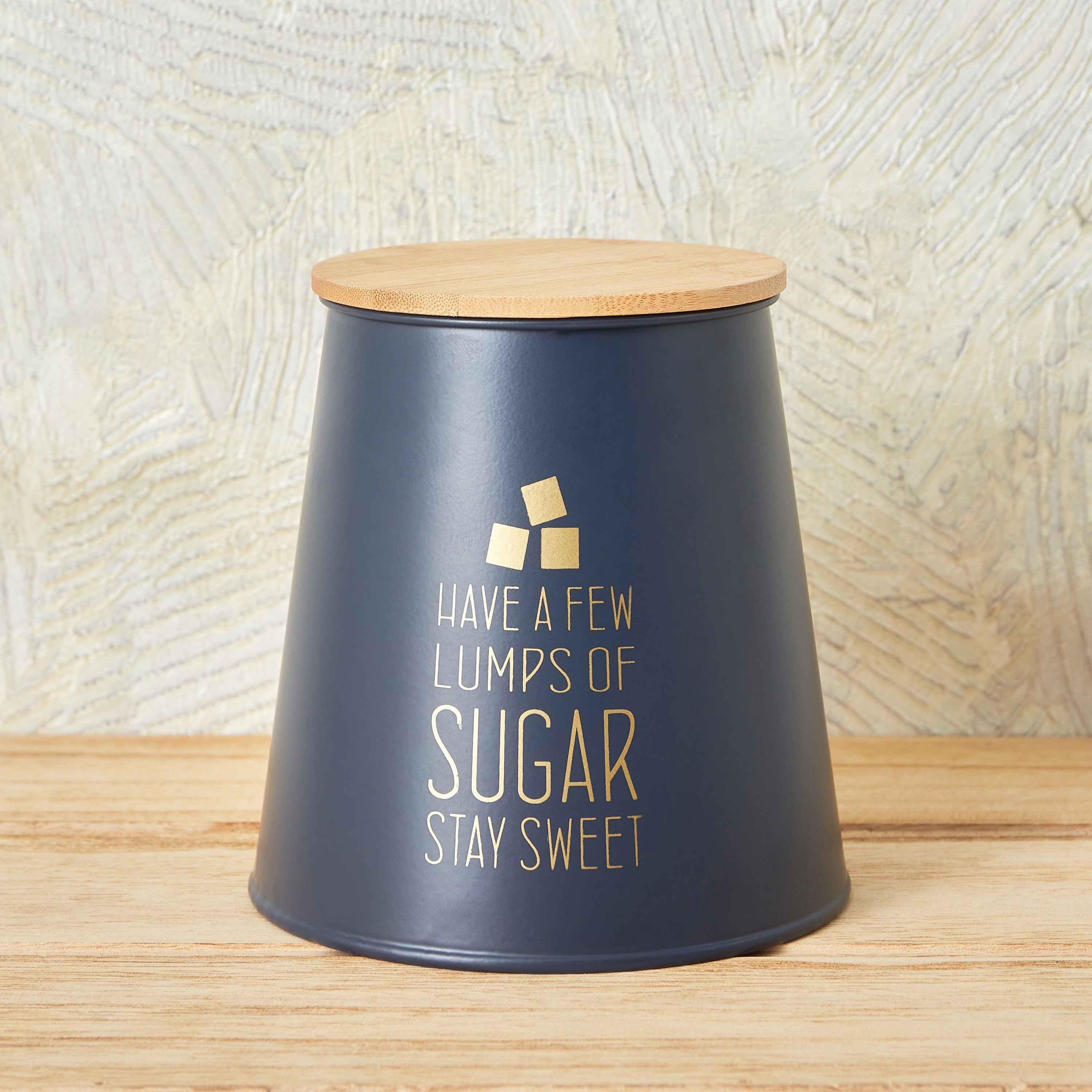 علبة سكر بشكل مخروطي وغطاء خيزران من كويزين آرت-hbxhomeware-hbxkitchen-image-1