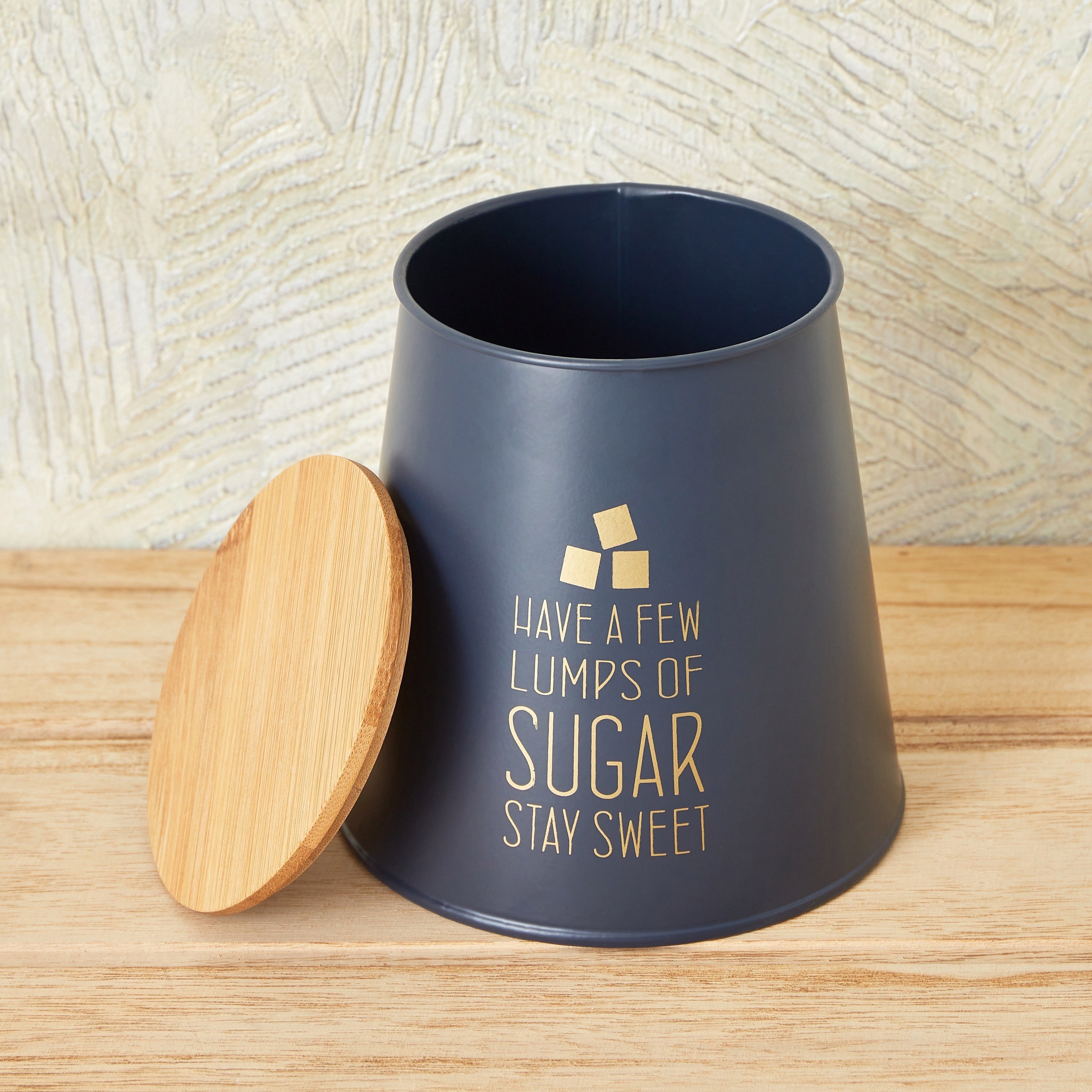 علبة سكر بشكل مخروطي وغطاء خيزران من كويزين آرت-hbxhomeware-hbxkitchen-image-2
