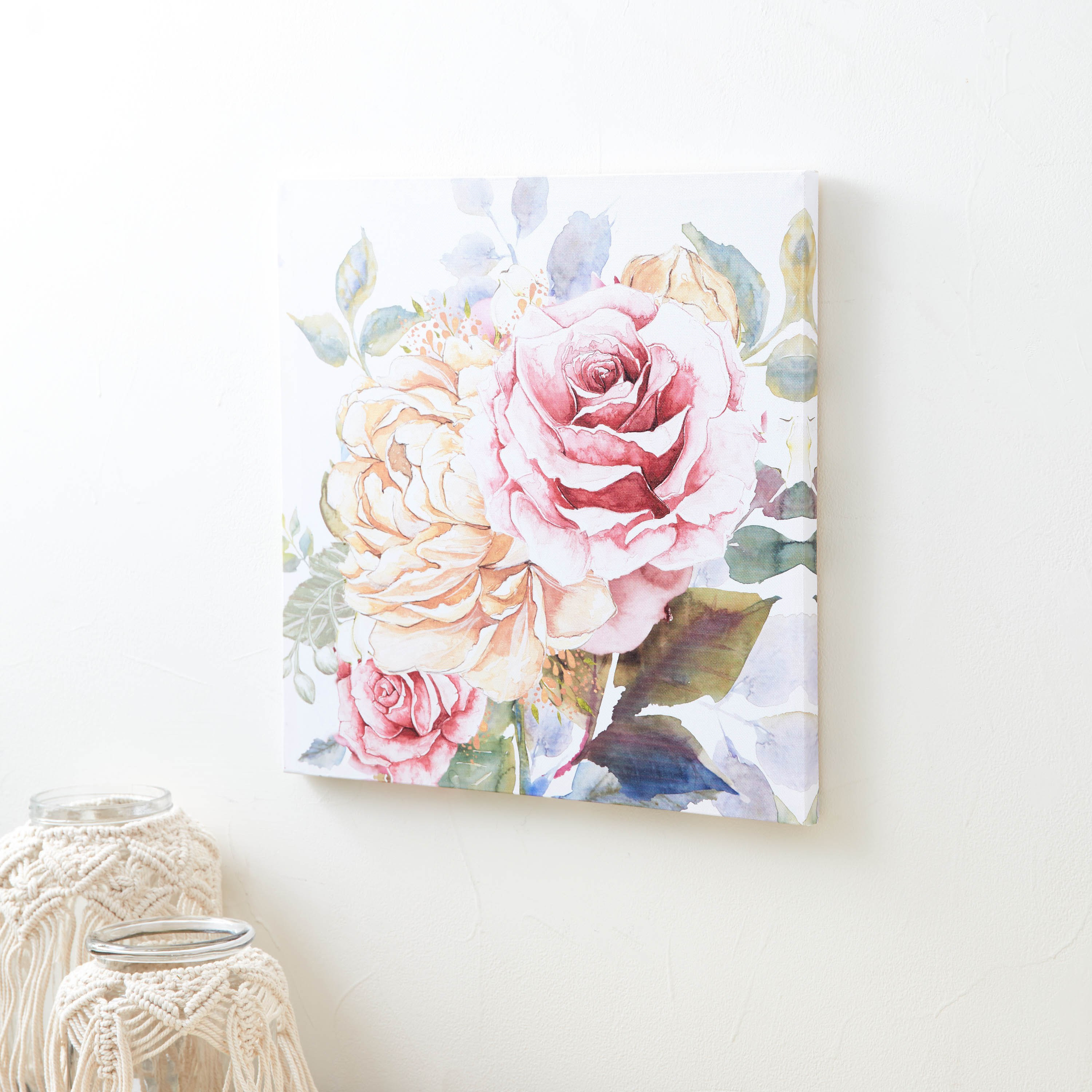 لوحة كانفاس مؤطرة بتصميم زهرة من إلمر - 40x2x40 سم-hbxhomeware-hbxdecorandfurnishings-image-2