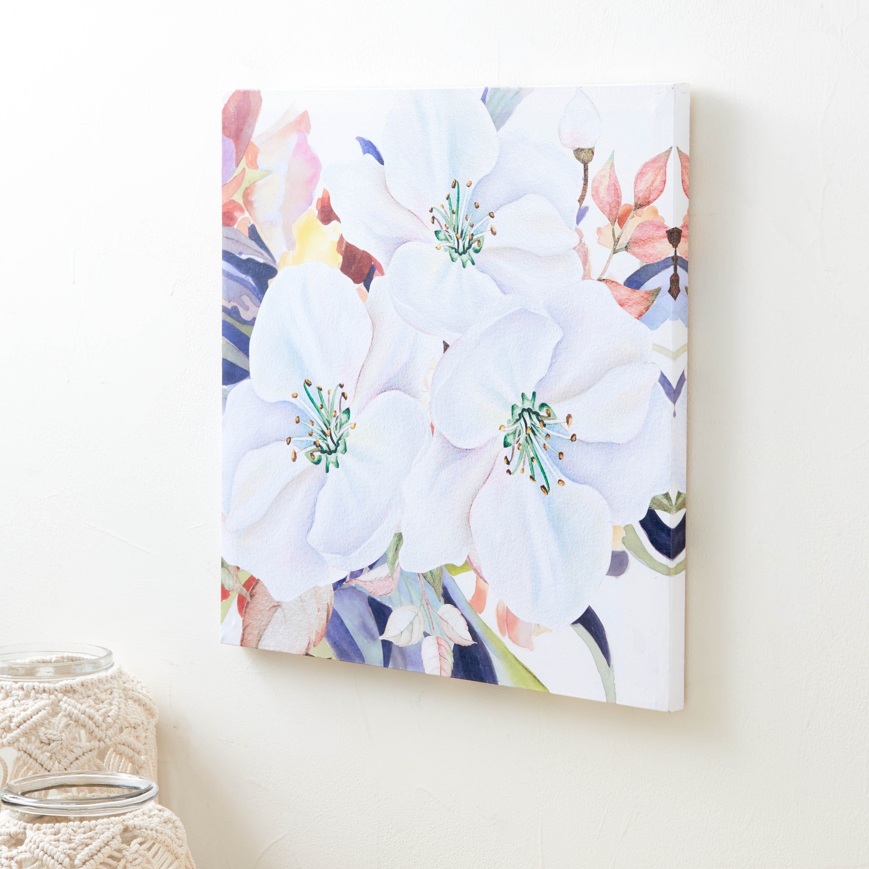لوحة كانفاس مؤطرة بتصميم زهرة من إلمر - 40x2x40 سم-hbxhomeware-hbxdecorandfurnishings-image-2